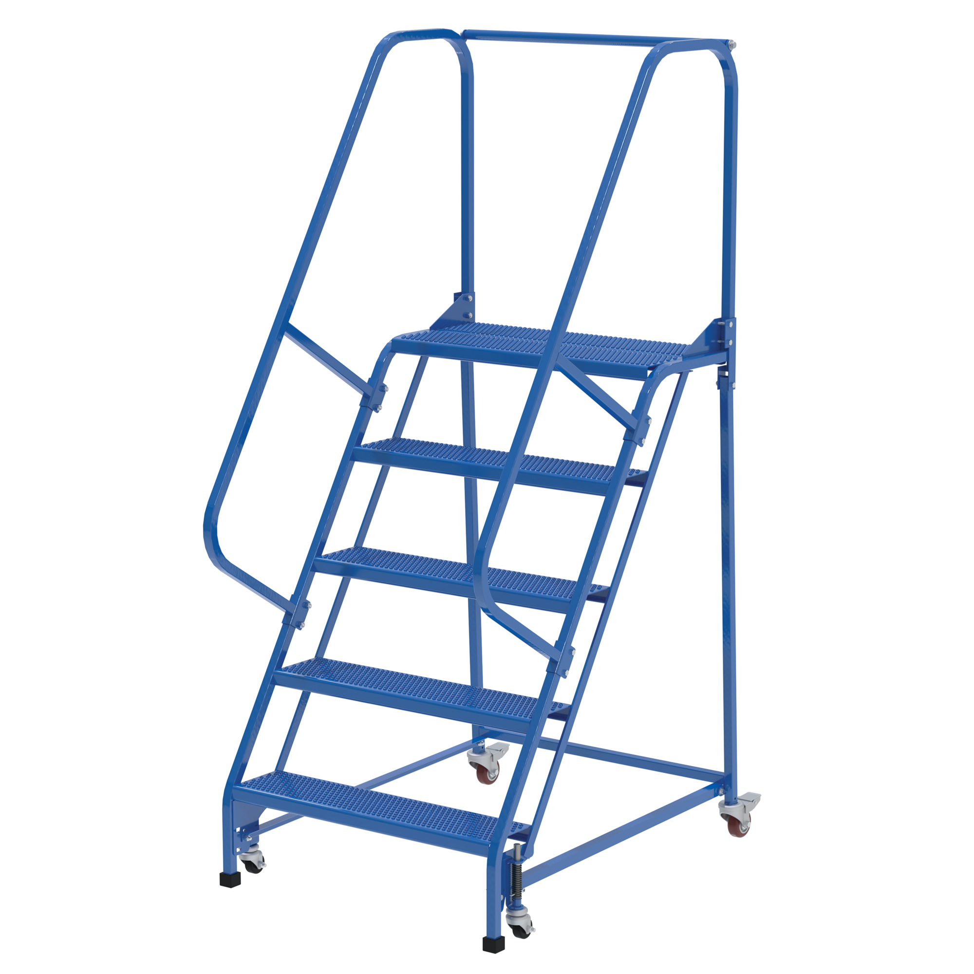 Vestil, 5 Step perforated warehouse ladder, Overall Height 80 in, Steps 5 Material Steel, Model LAD-PW-32-5-P