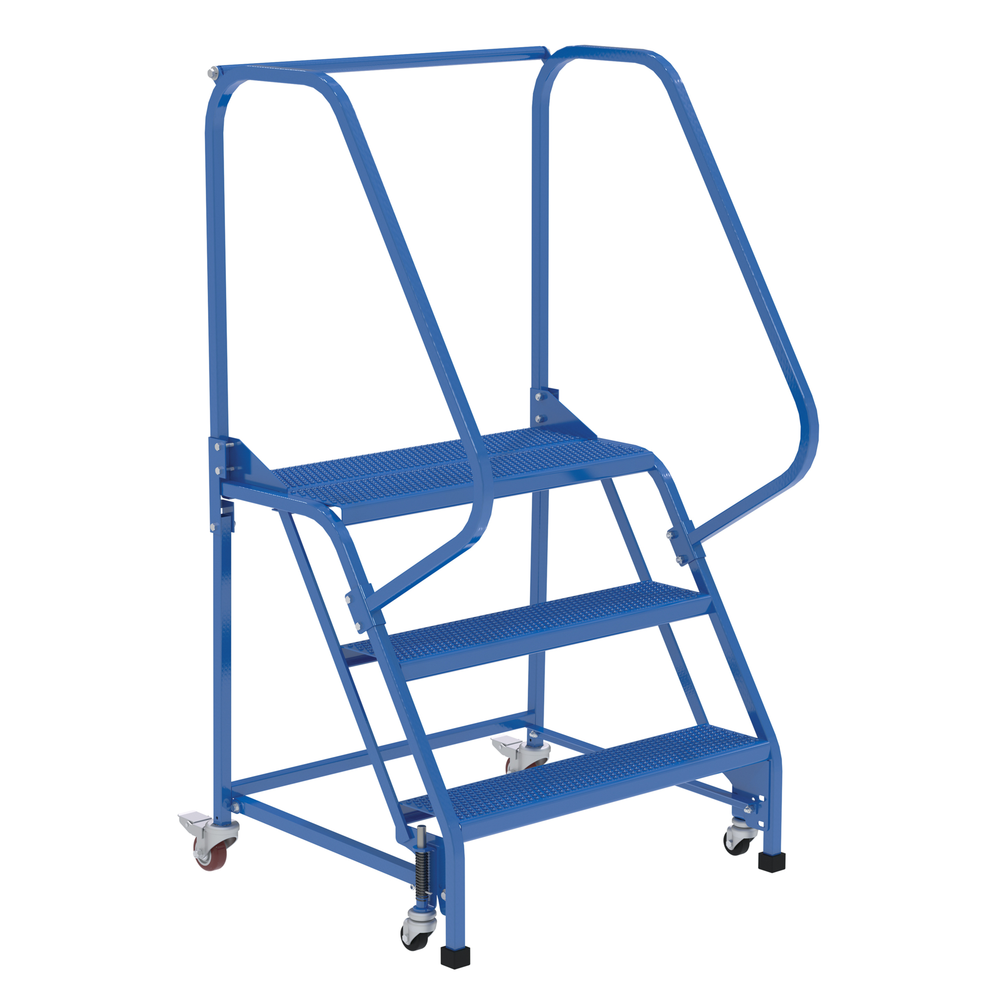 Vestil, 3 Step perforated warehouse ladder, Overall Height 60 in, Steps 3 Material Steel, Model LAD-PW-32-3-P