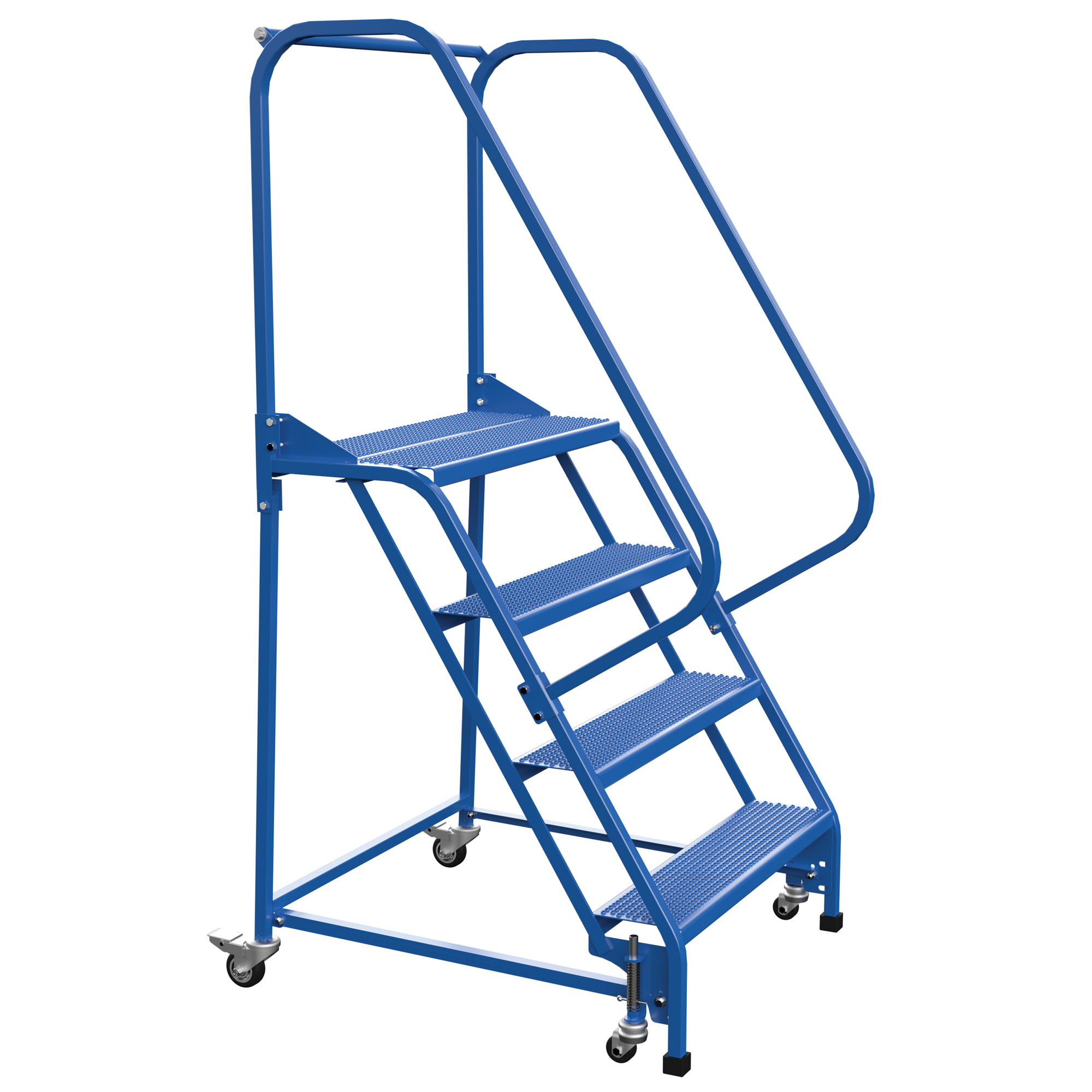 Vestil, 4 Step perforated warehouse ladder, Overall Height 70 in, Steps 4 Material Steel, Model LAD-PW-32-4-P