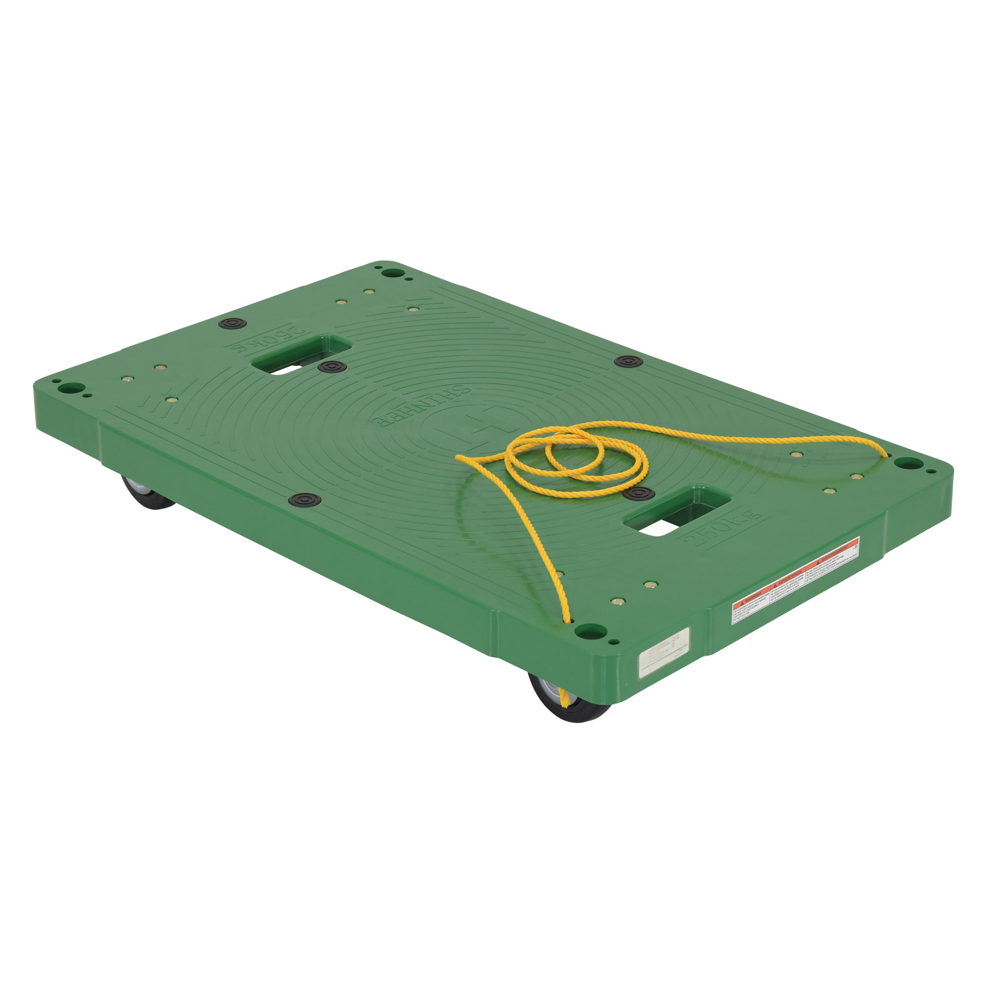 Plastic Dolly with Pull Rope - 21in. x 33.5in., 500-Lb. Capacity, Polyethylene, Model# - Vestil POS-2133-ROPE