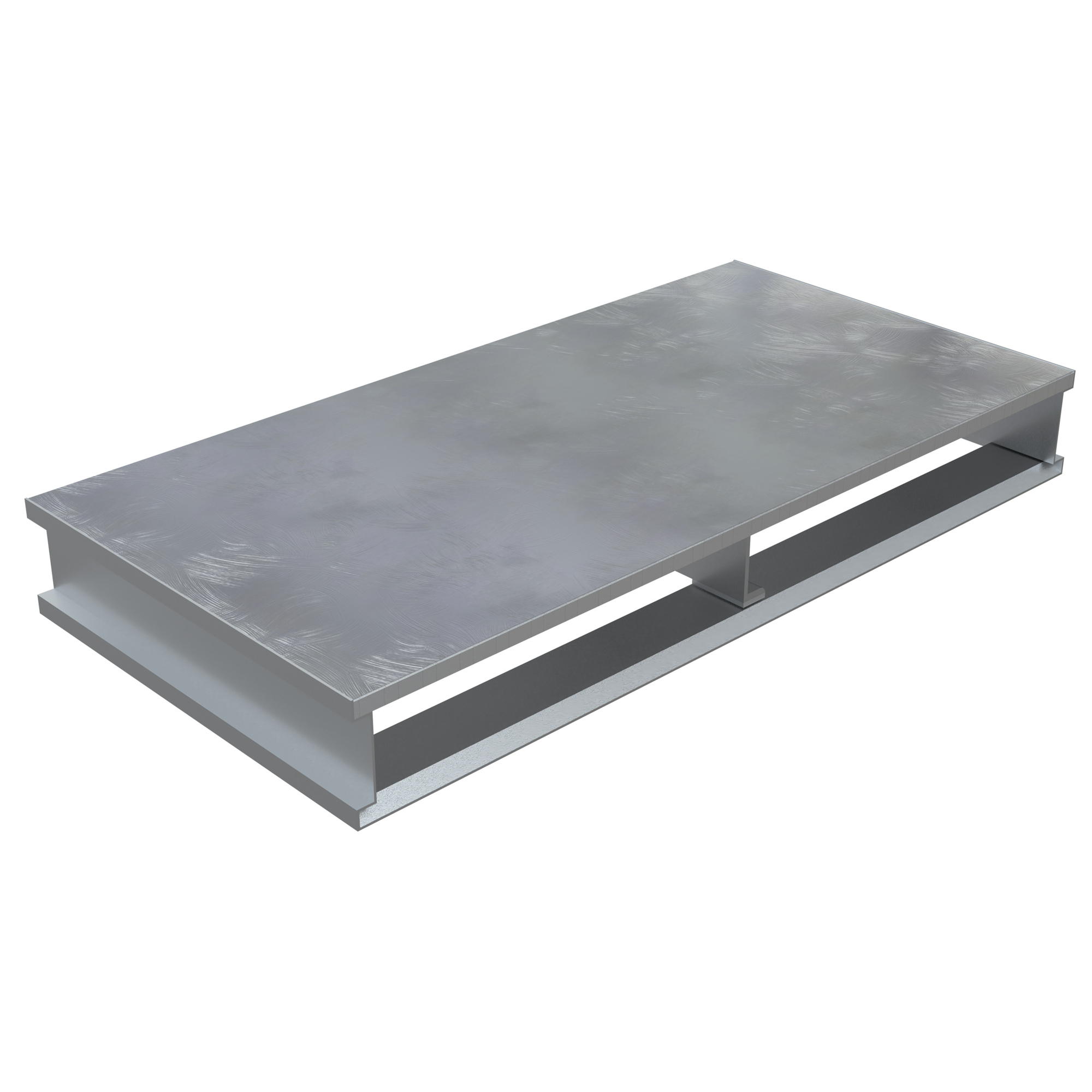 Vestil, Aluminum solid top half pallet 40x24 4k, Length 24 in, Width 40 in, Height 6 in, Model AP-ST-4024