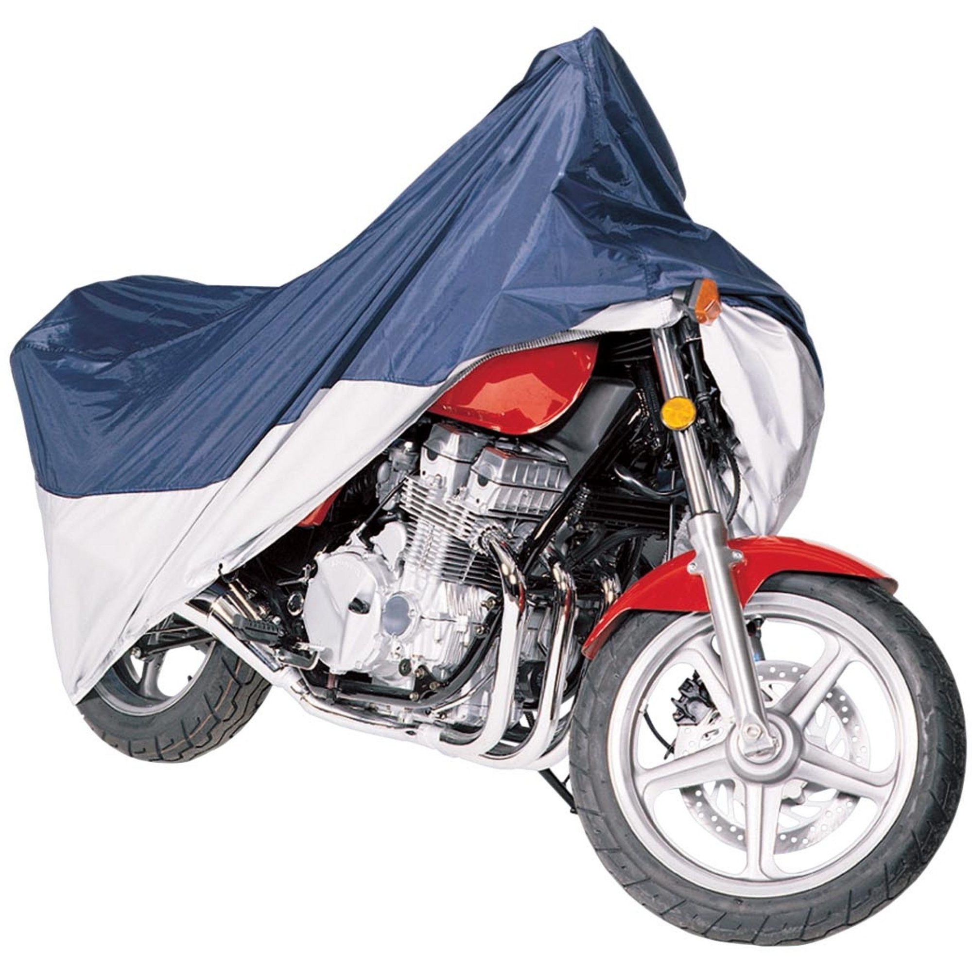 MotoGear Motorcycle Cover – XL, Blue and Silver, Fits Motorcycles up to 1,500cc, Model - Classic Accessories 65-006-043501-00