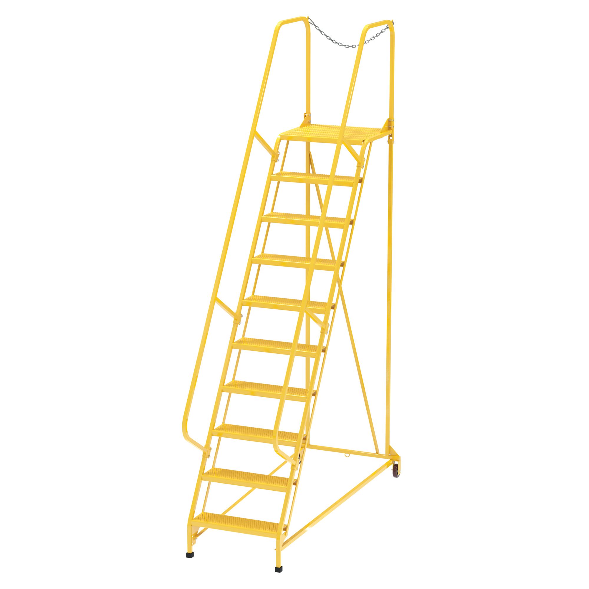 458 Ladder Vestil Steel Maintenance Ladder 58 Degree 10 Perforated 24 In. Step ...