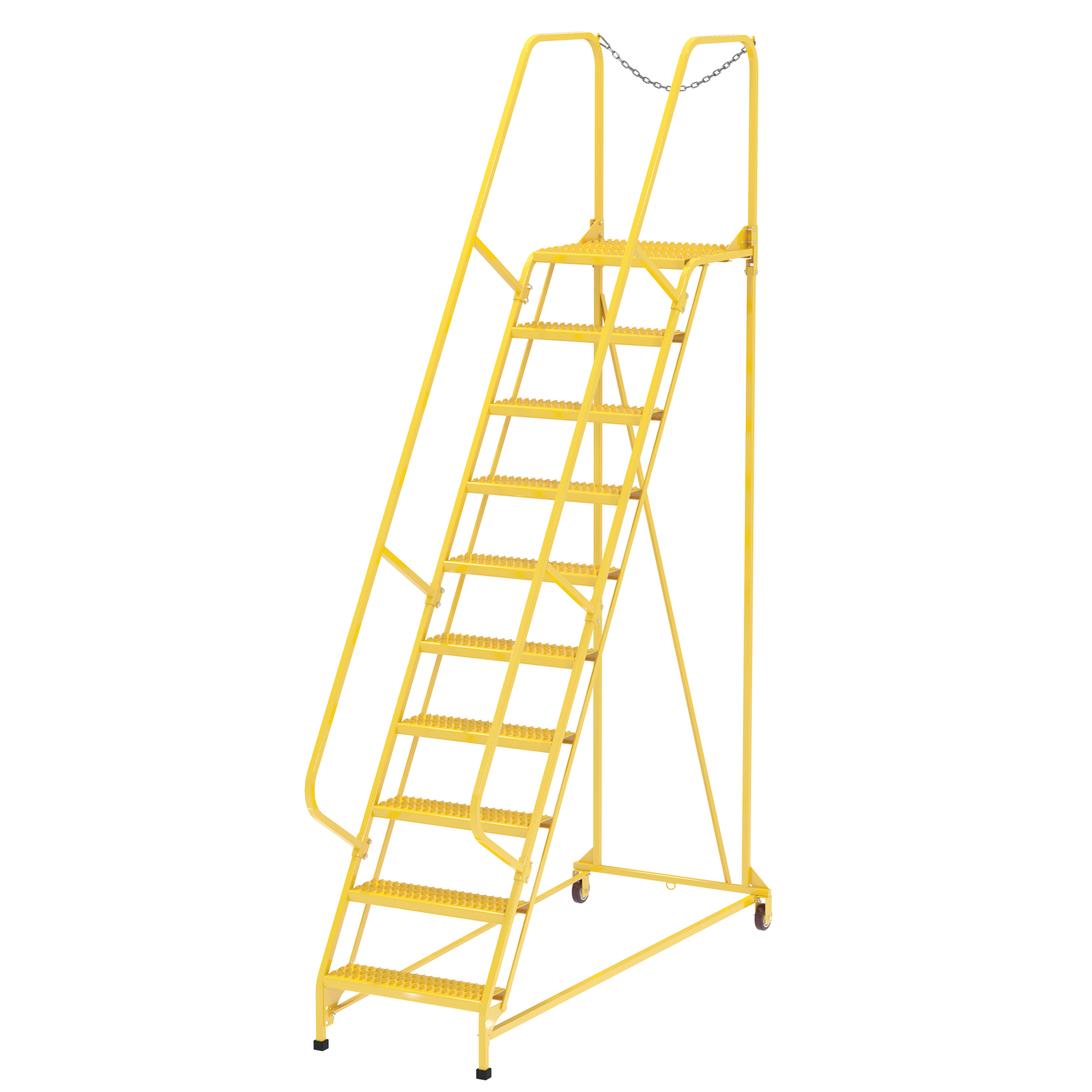458 Ladder Vestil Steel Maintenance Ladder 58 Degree 10 Grip Strut 24 In. Step ...