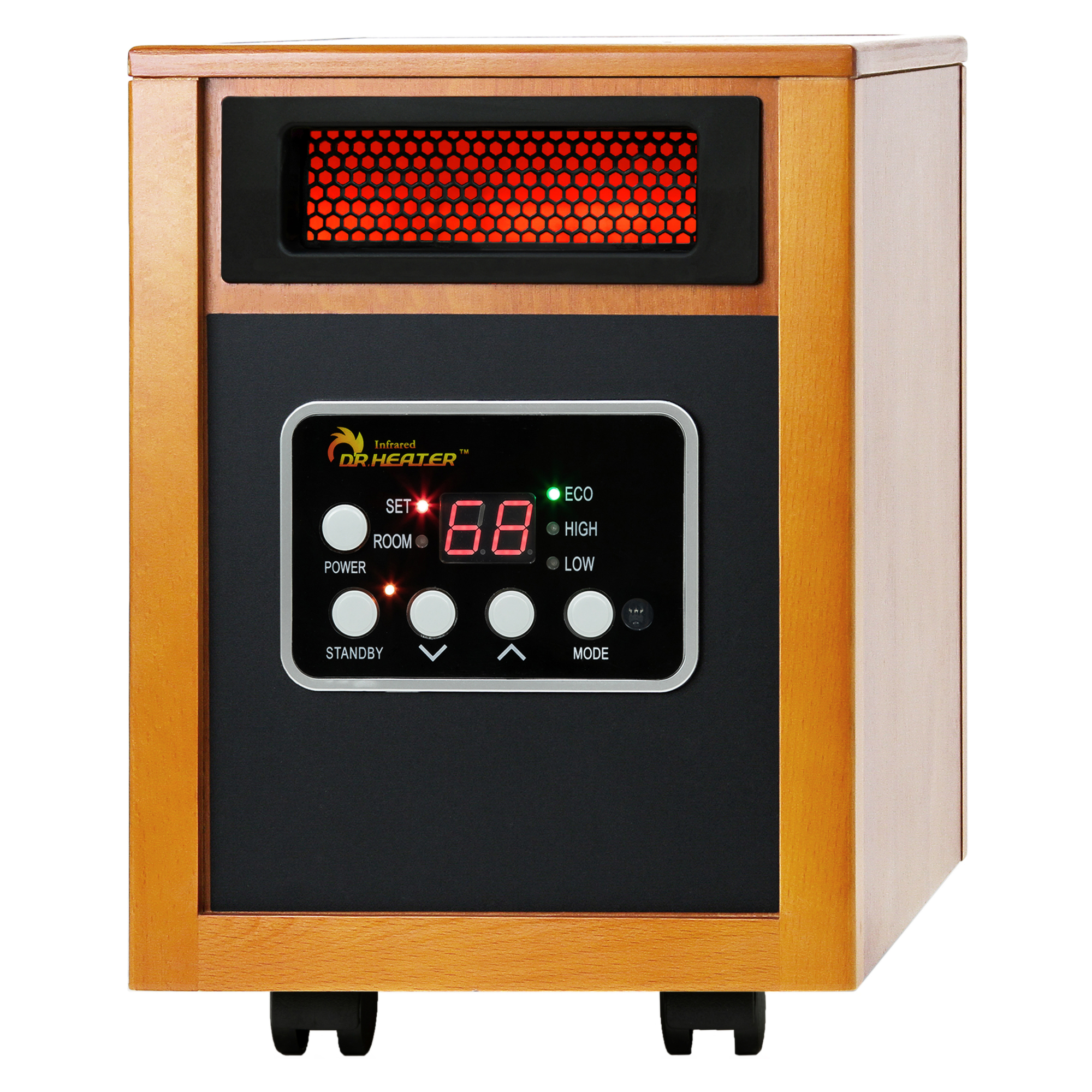 Dr. Infrared Heater, 1500 Watt Portable Space Heater, Heat Type Infrared, Heat Output 5200 Btu/hour, Heating Capability 400 ftÂ², Model# DR-968