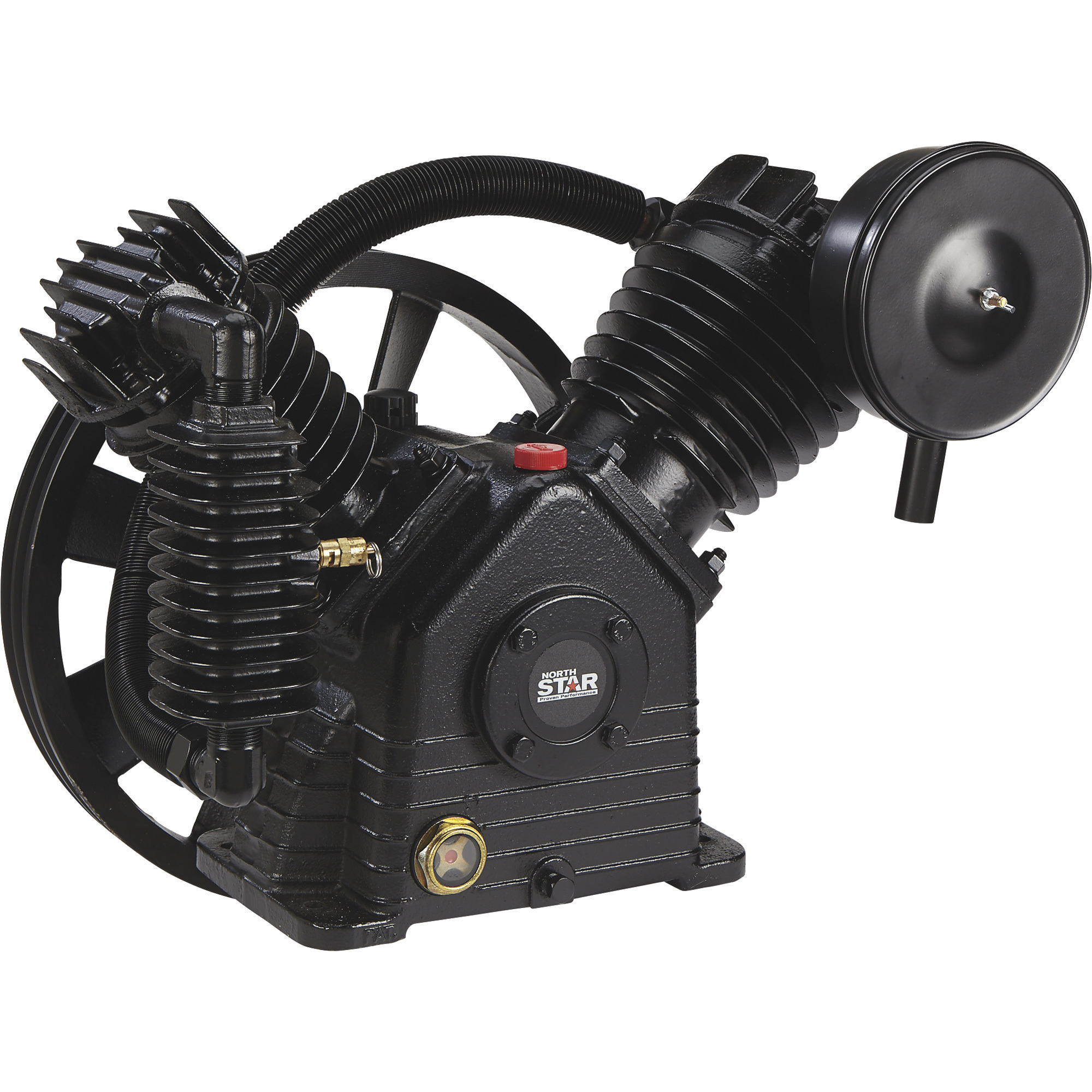 NorthStar Air Compressor Pump, 2-Stage, 2-Cylinder, 24.4 CFM @ 90 PSI, 175 Max. PSI