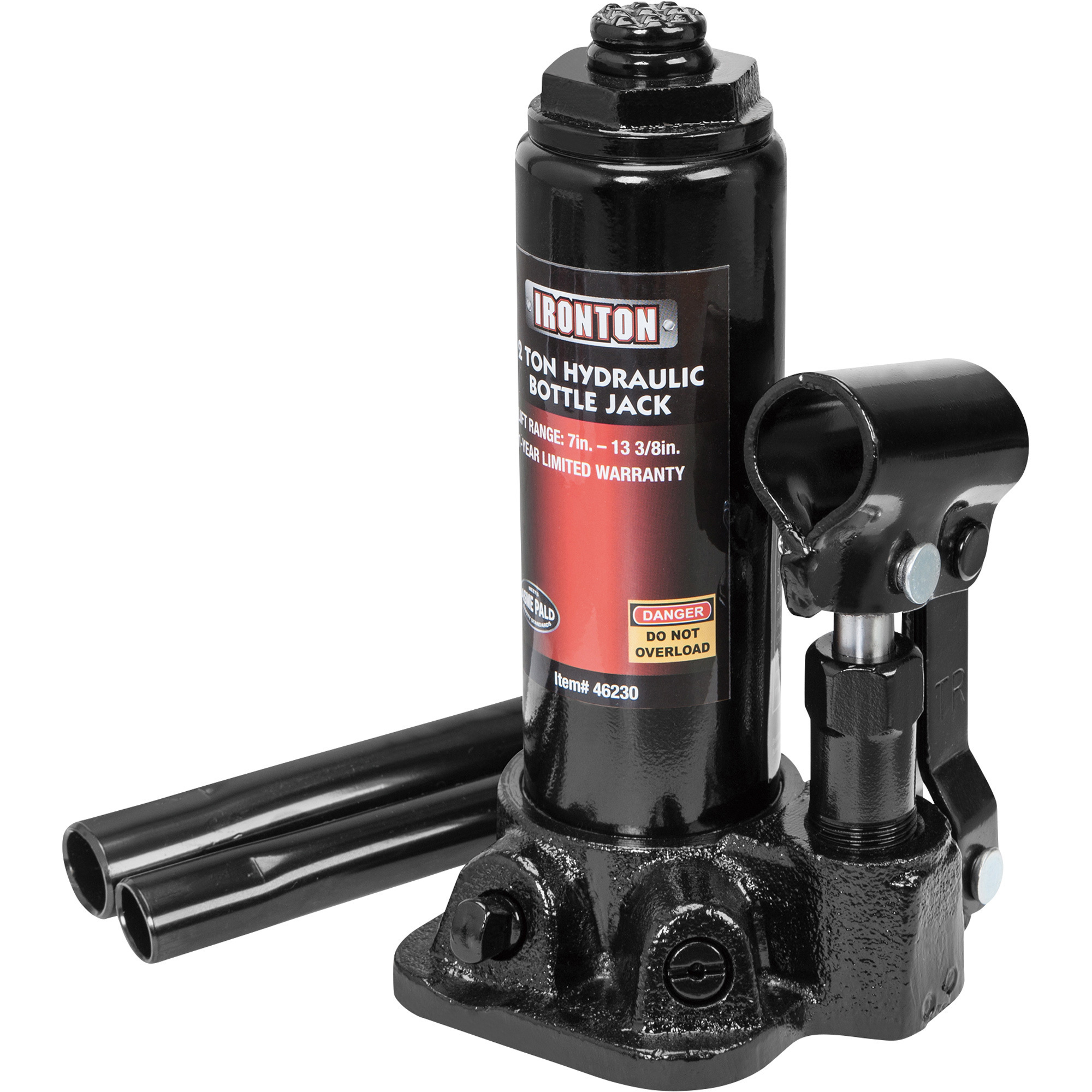 Ironton 2-Ton Hydraulic Bottle Jack