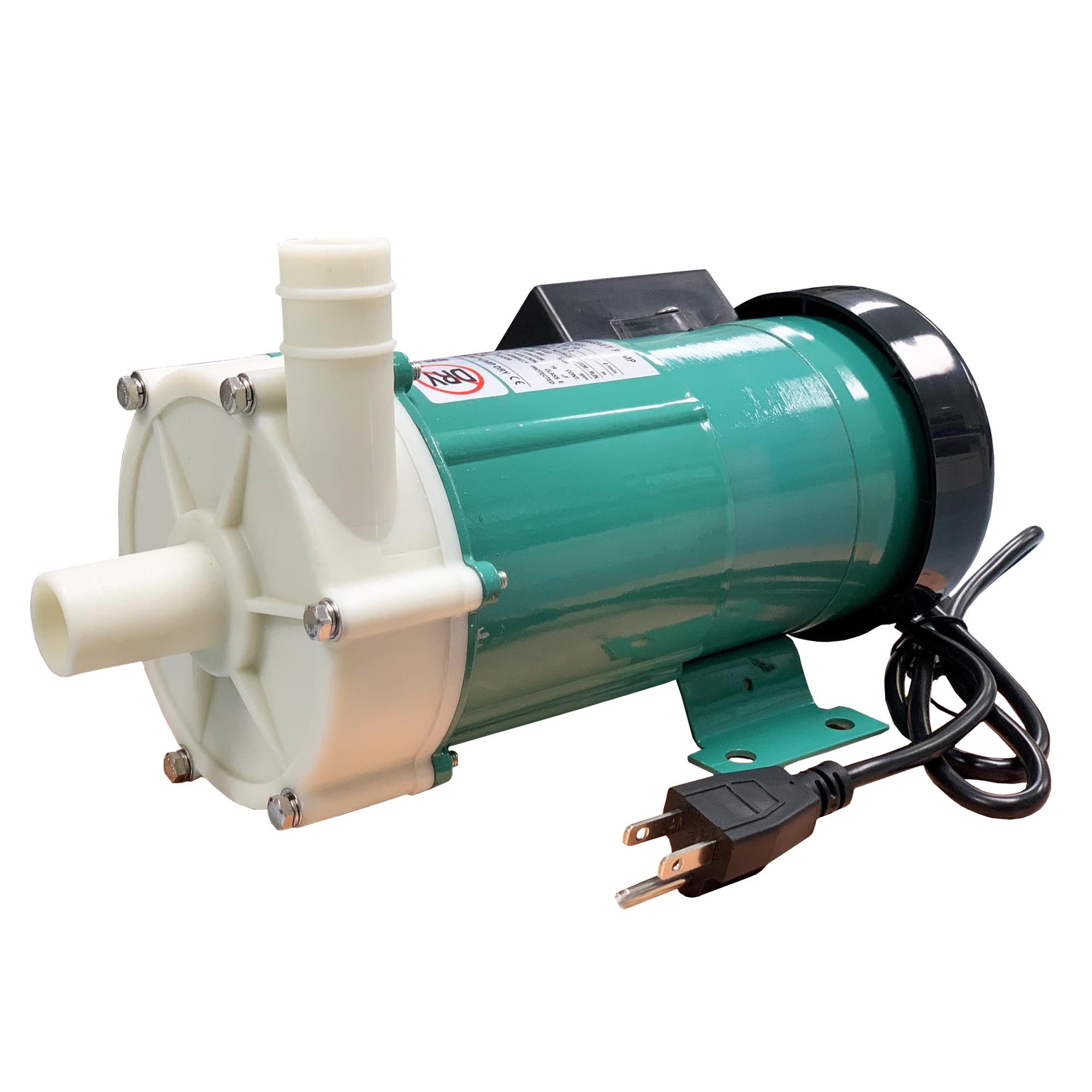 Gol Pumps Chemical Magnet Pump GMD1-55R,90W,115V,474GPH, Max. Flow 1030 GPH, Horsepower 1/6 HP, Port Size 1 in, Model GMD1-55R