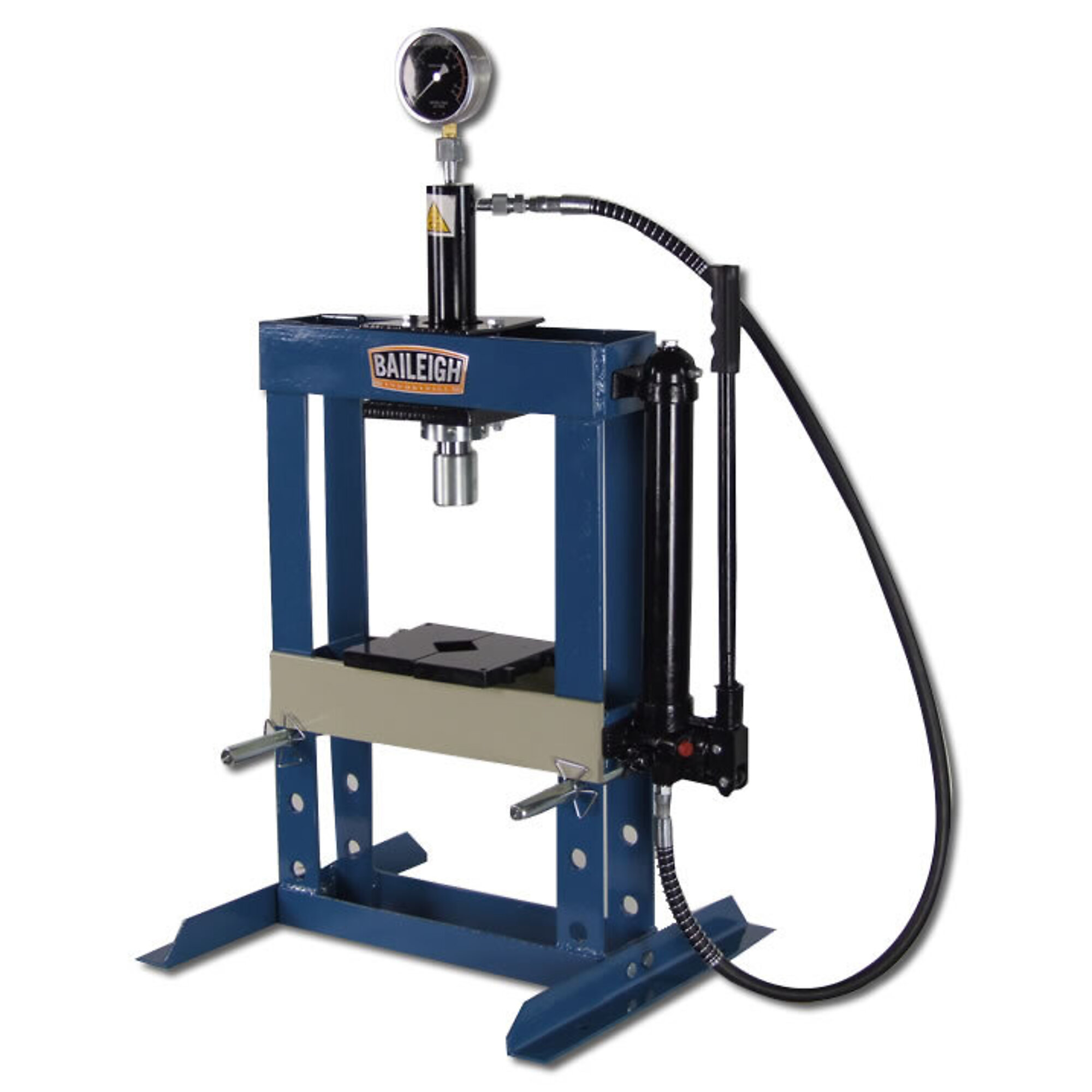 Baileigh, 10T Hand Operated H-Frame Press, Press Type Pneumatic, Max. Pressure 10 Tons, Model HSP-10H
