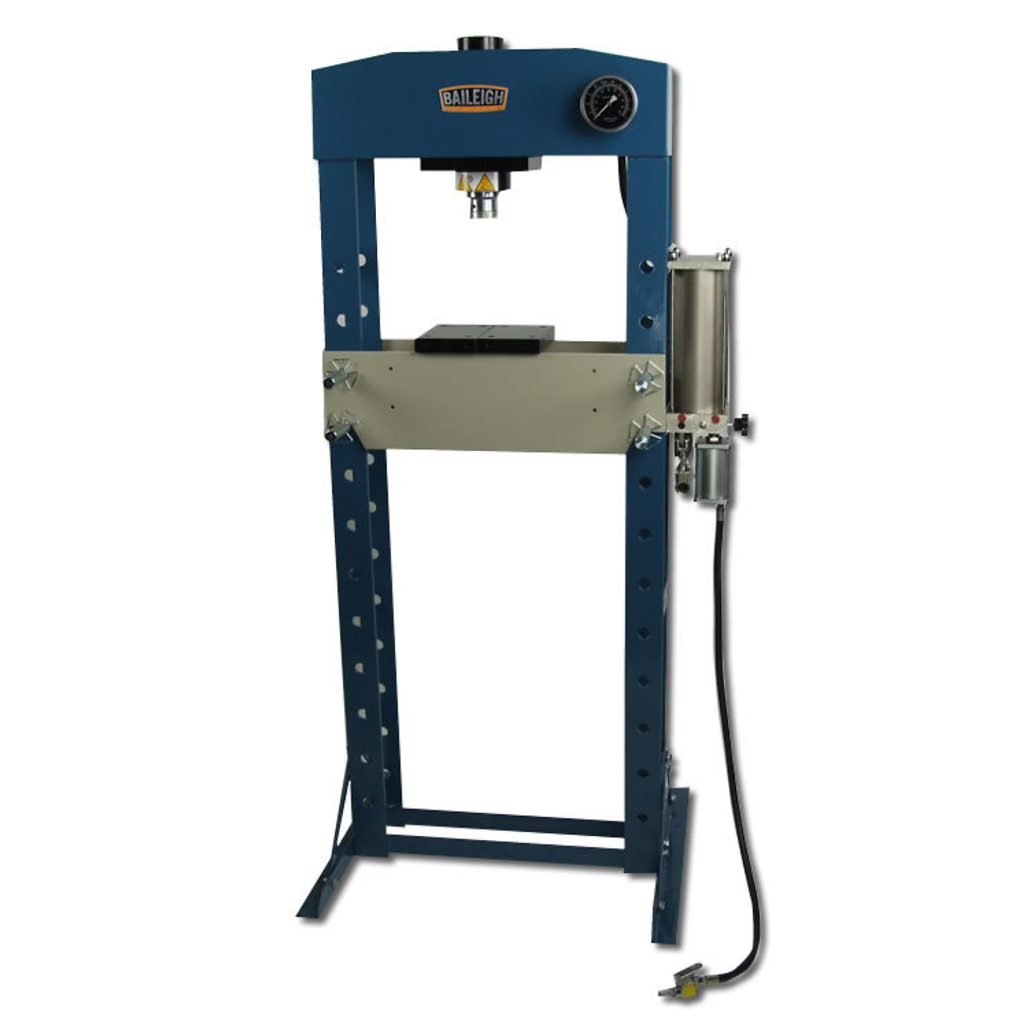 Baileigh, 30T Air/Hand Operated H-Frame Press, Press Type Pneumatic, Max. Pressure 30 Tons, Model HSP-30A