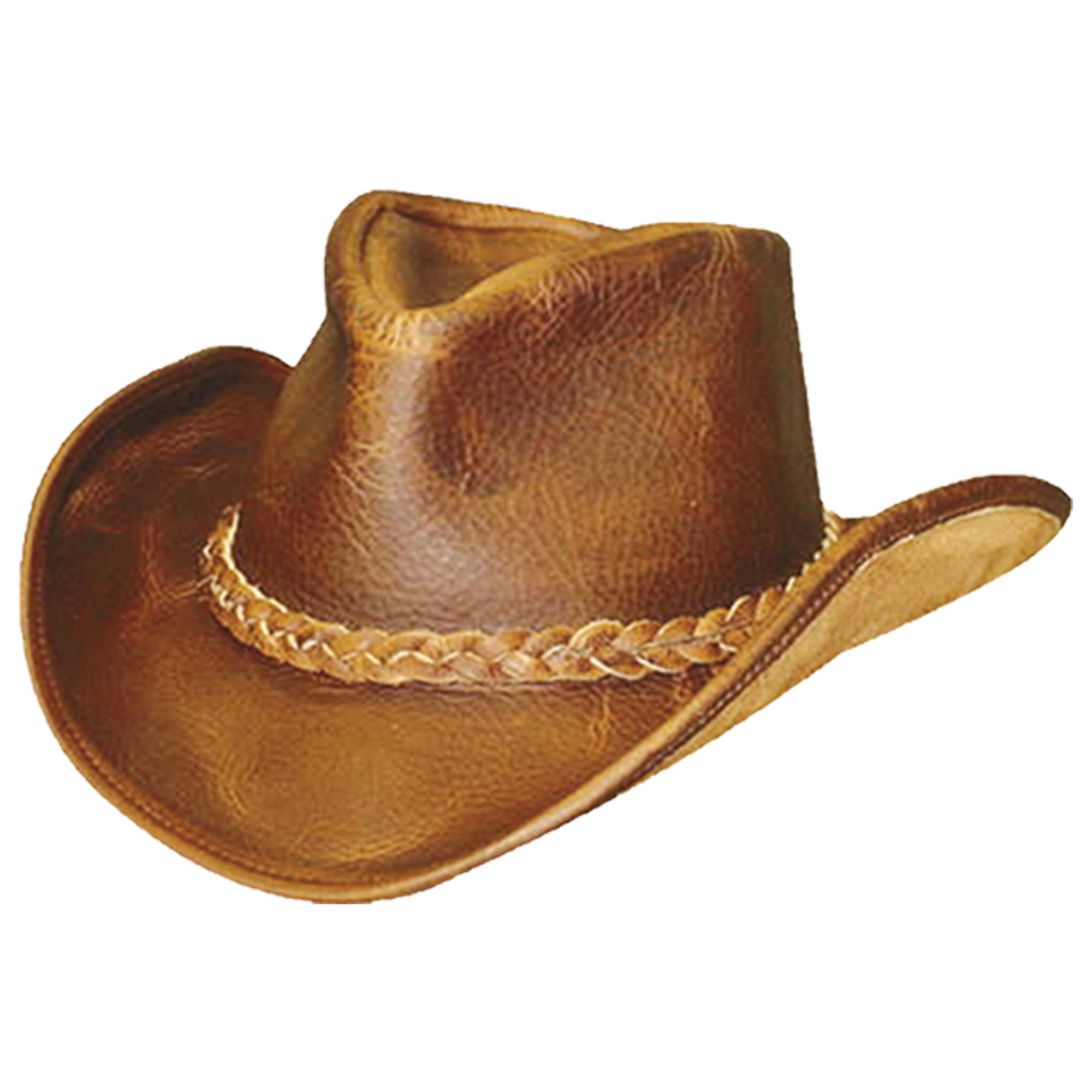 Henschel Hat Company, Coyote Hat, Leather, Size 3XL, Color Brown, Hat Style Hat, Model 1101-23-XXXL