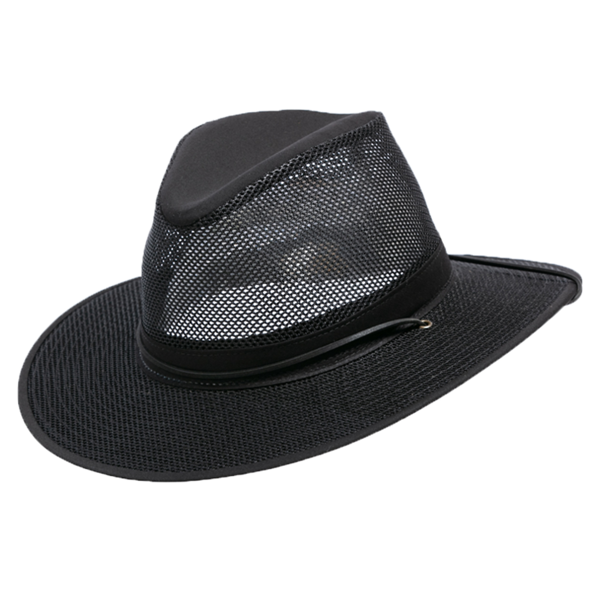 Henschel Hat Company, Orignal Aussie Breezer Hat, UPF 50+, Size L, Color Black, Hat Style Hat, Model 5310-70-L