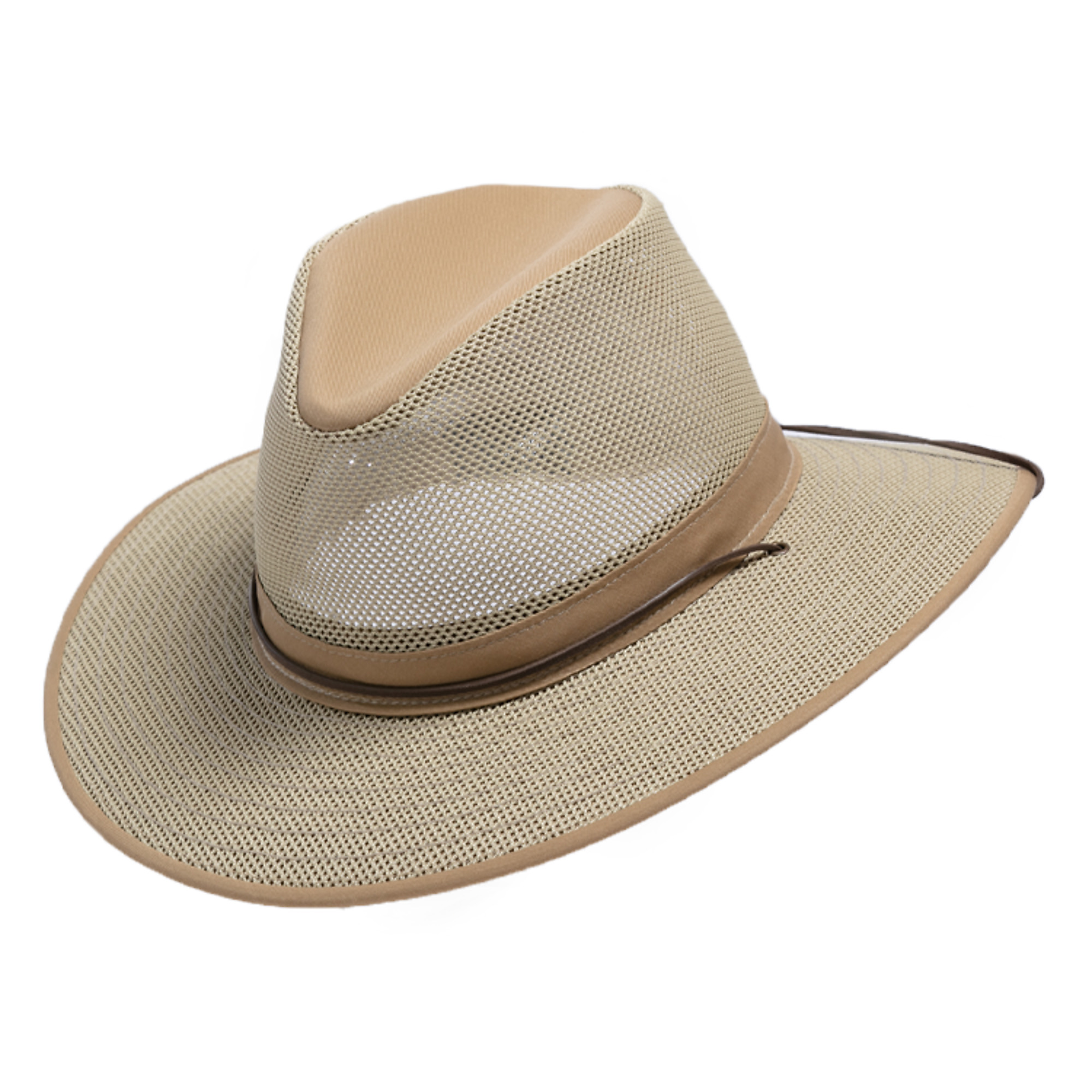 Henschel Hat Company, Orignal Aussie Breezer Hat, UPF 50+, Size M, Color Khaki, Hat Style Hat, Model 5310-95-M