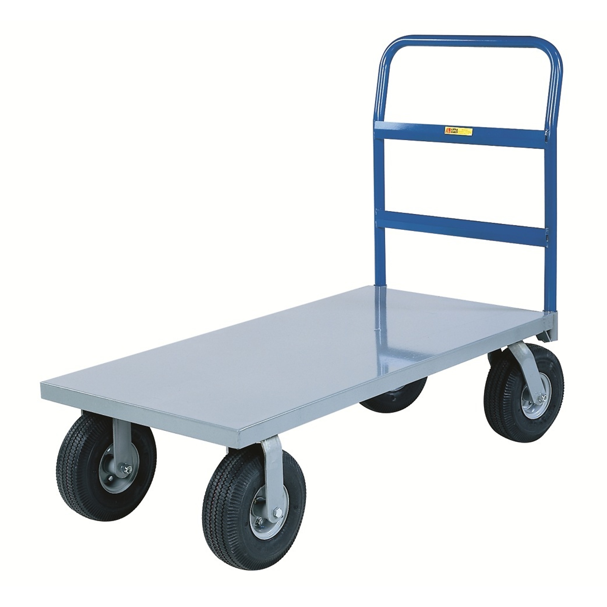 Little Giant Cushion-Load Platform Trucks Pneumatic Tires, Capacity 1,200 lb, Platform Width 30 in, Model NBB-3048-9P