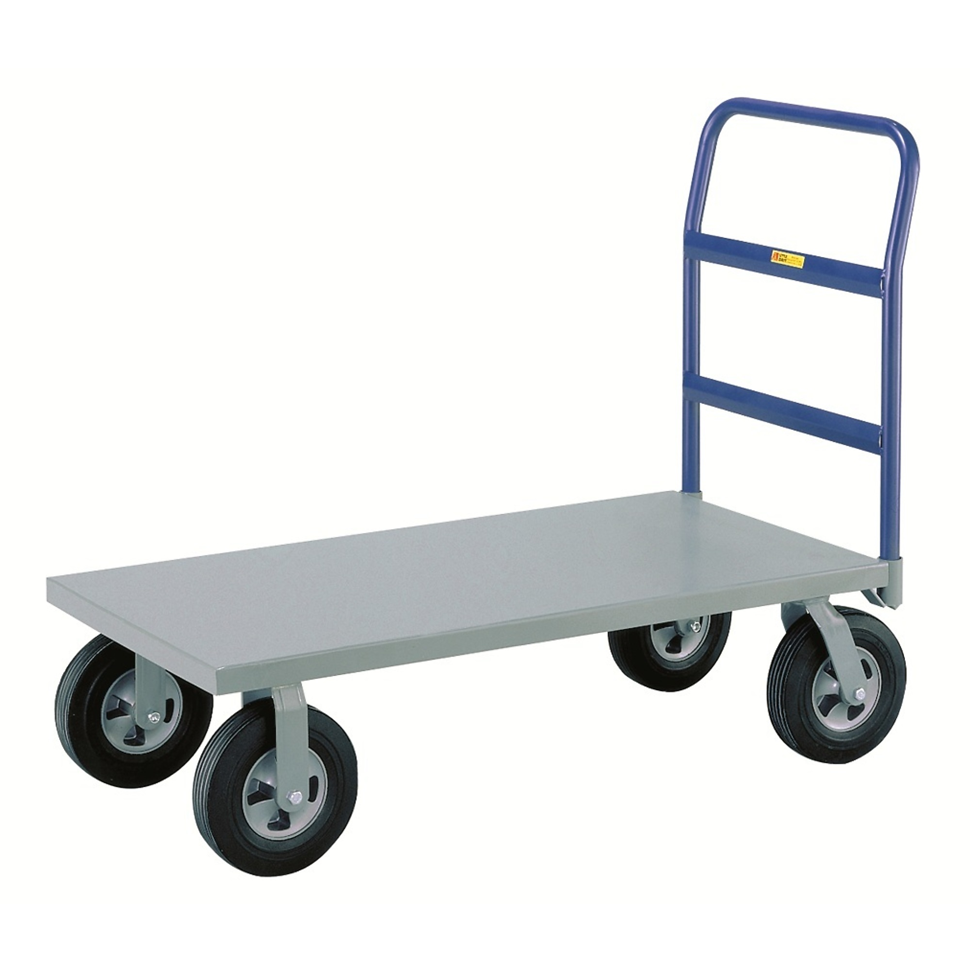 Little Giant Cushion-Load Platform Trucks Puncture-Proof Tires, Capacity 1,500 lb, Platform Width 24 in, Model NBB-2460-10SR