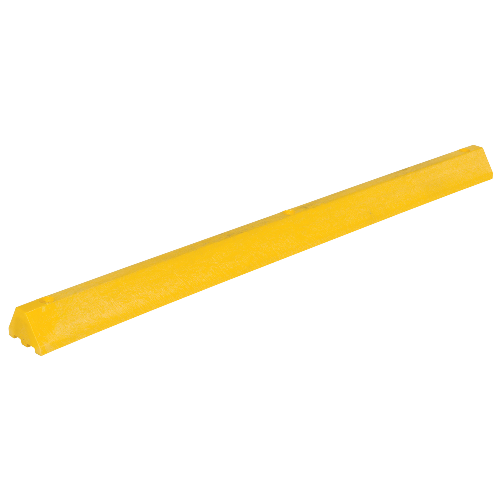 Vestil, 72Inch Recycled plastic car stop yellow, Length 72 in, Height 4 in, Material Plastic, Model CS-S72-Y