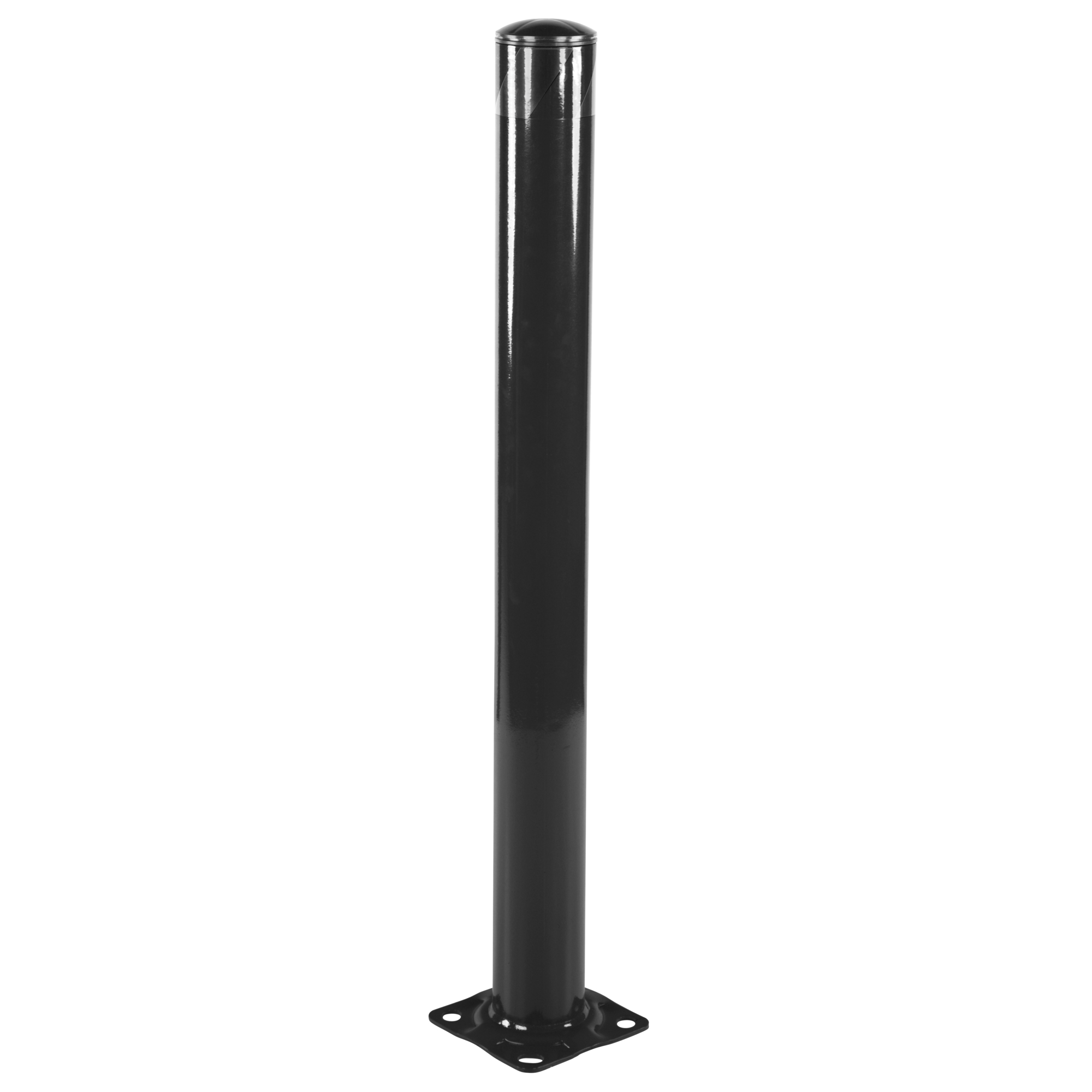 Vestil, 48Inchx4.5Inch Pipe safety bollard black, Height 48 in, Model BOL-48-4.5-BK