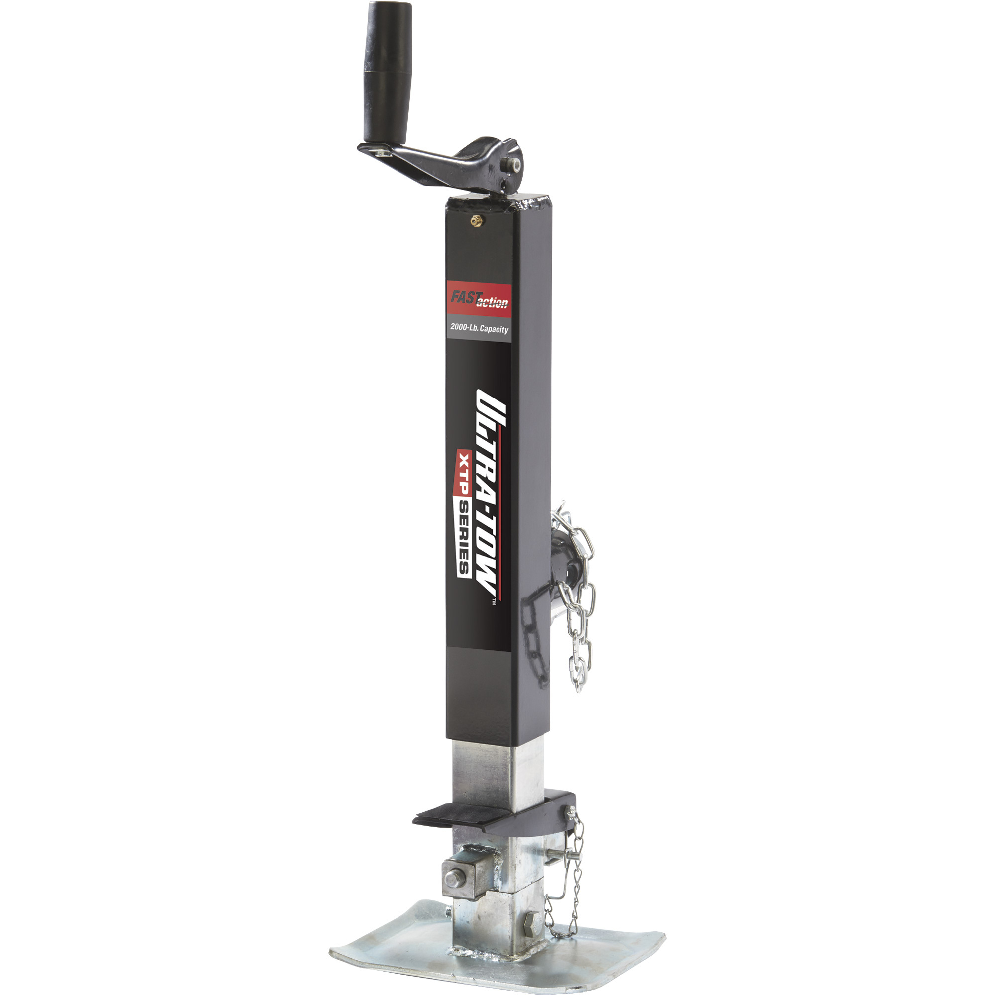 Ultra-Tow XTP Fast Action Square Tube Trailer Jack â 2000-Lb., Topwind, Tube Mount, Weld-On