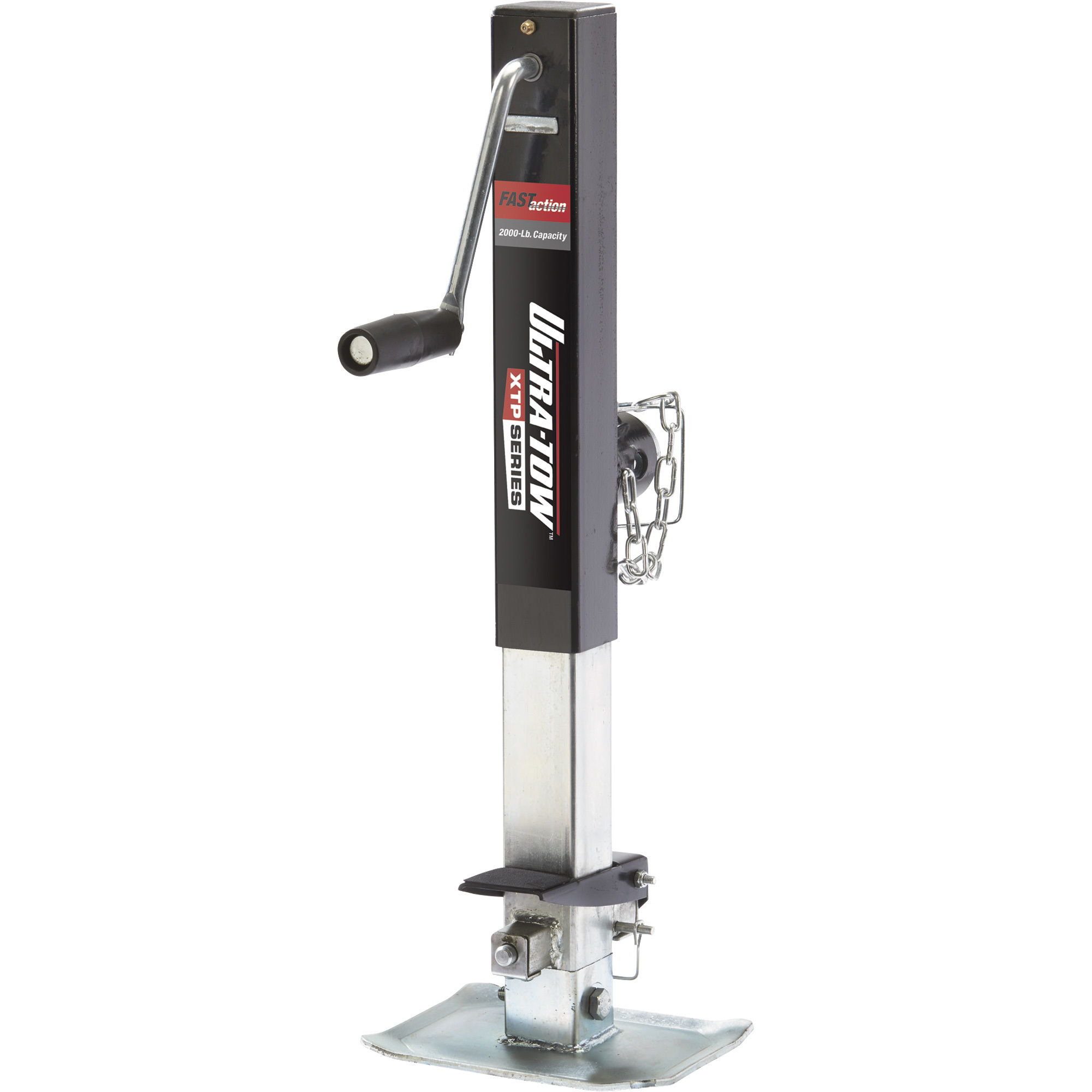 Ultra-Tow XTP Fast Action Square Tube Trailer Jack â 2000-Lb., Sidewind, Tube Mount, Weld-On