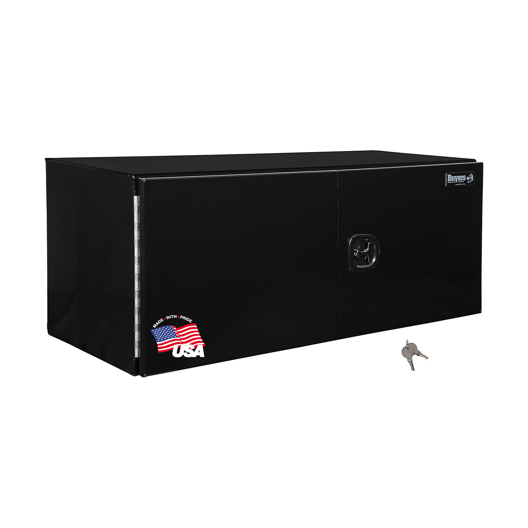 Buyers Products, Barn Door Underbody Truck Box, Width 36 in, Material Aluminum, Color Finish Smooth Matte Black, Model 1705805