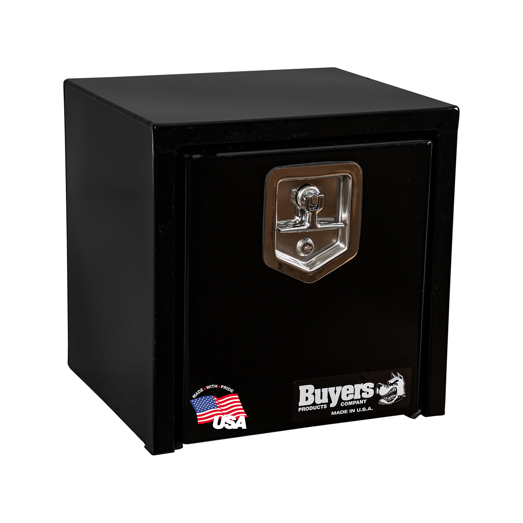 Buyers Products Underbody Truck Box, 15Inch Carbon Steel, Glossy Black, Model 1703320