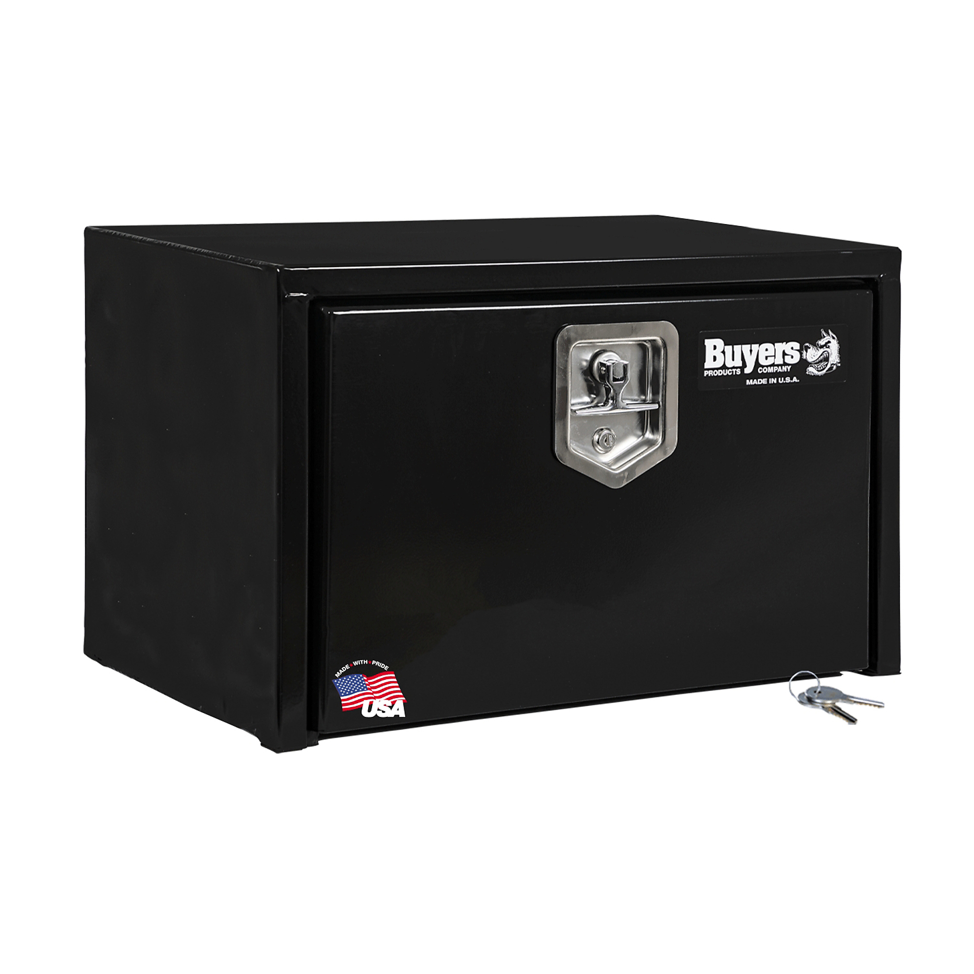 Buyers Products Underbody Truck Box, 24Inch Carbon Steel, Glossy Black, Model 1703322