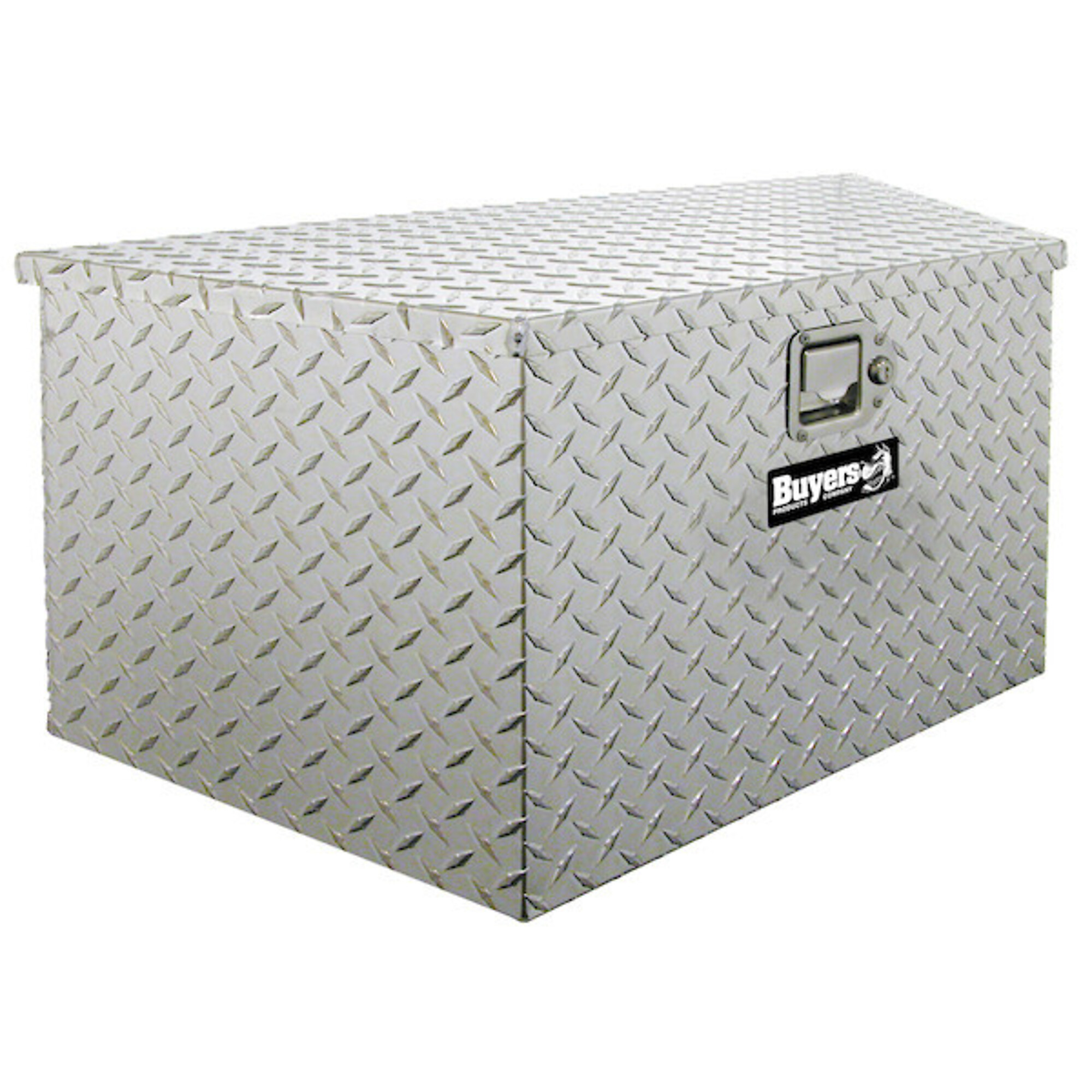 Buyers Products Trailer Tongue Box, 49Inch Aluminum, Diamond Plate Silver, Model 1701385