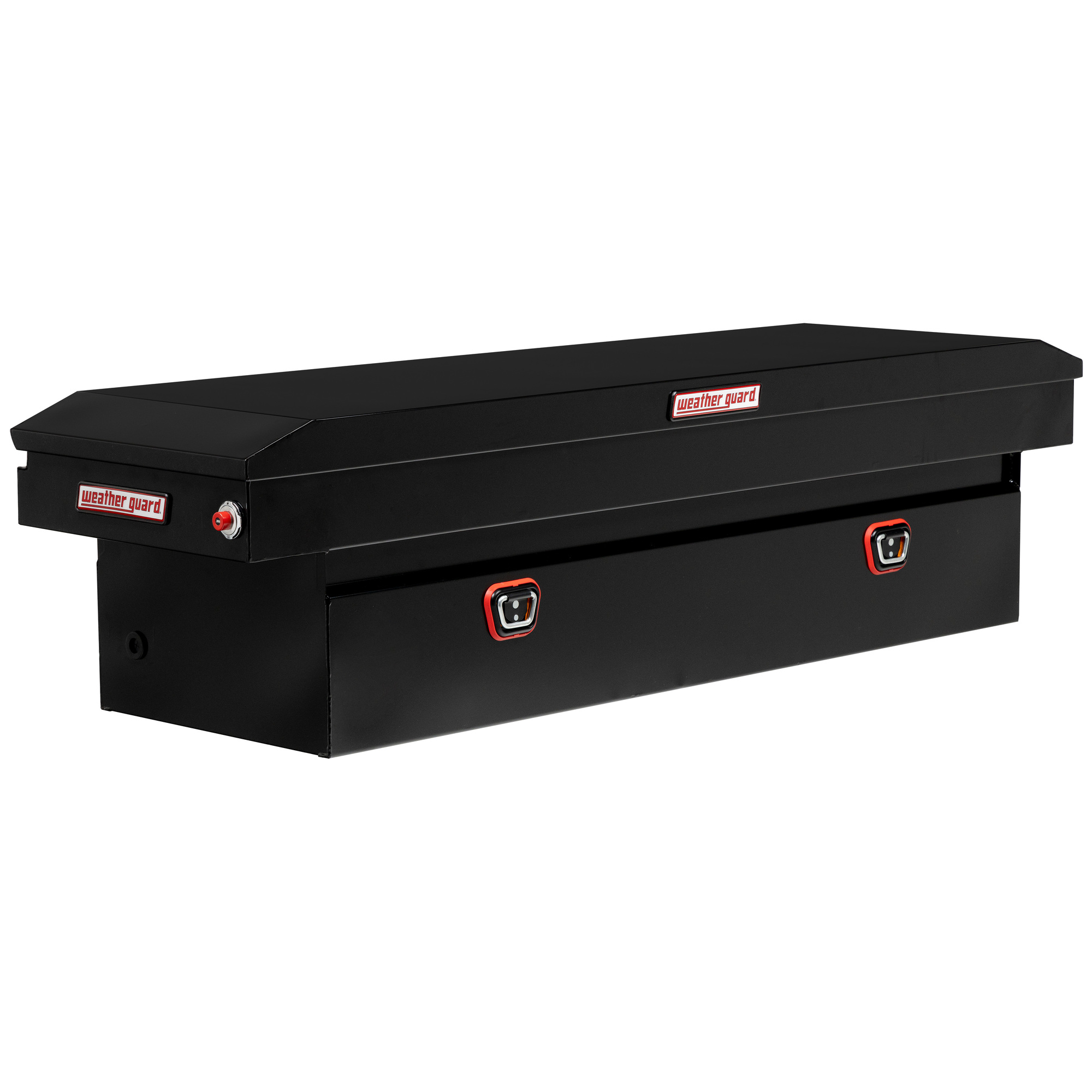 71.5Inch Saddle Box, Width 72 in, Material Steel, Color Finish Glossy Black, Model - Weather Guard 126-5-03