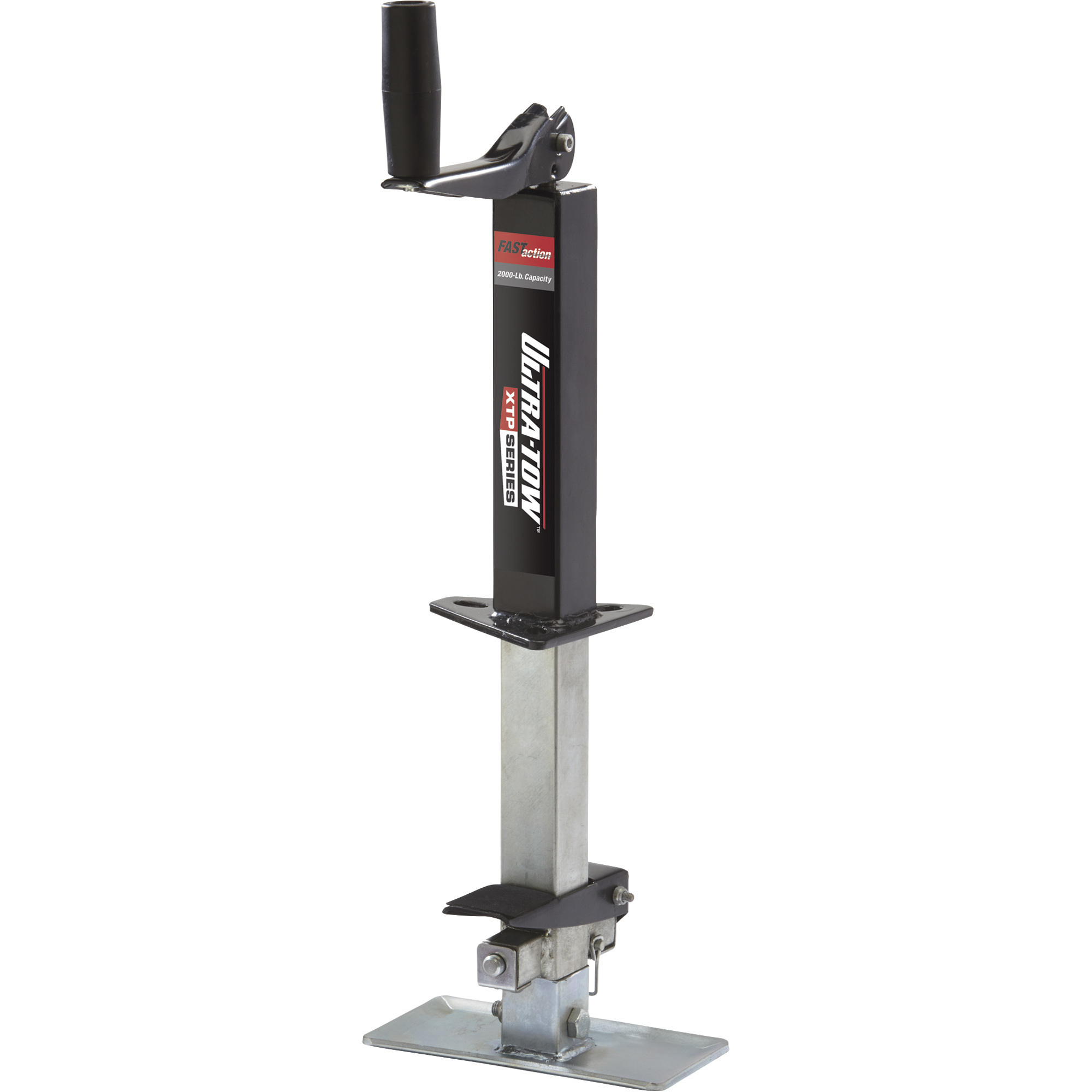 Ultra-Tow XTP Fast Action Square Tube Trailer Jack â 2000-Lb., Topwind, A-Frame Mount, Bolt-On