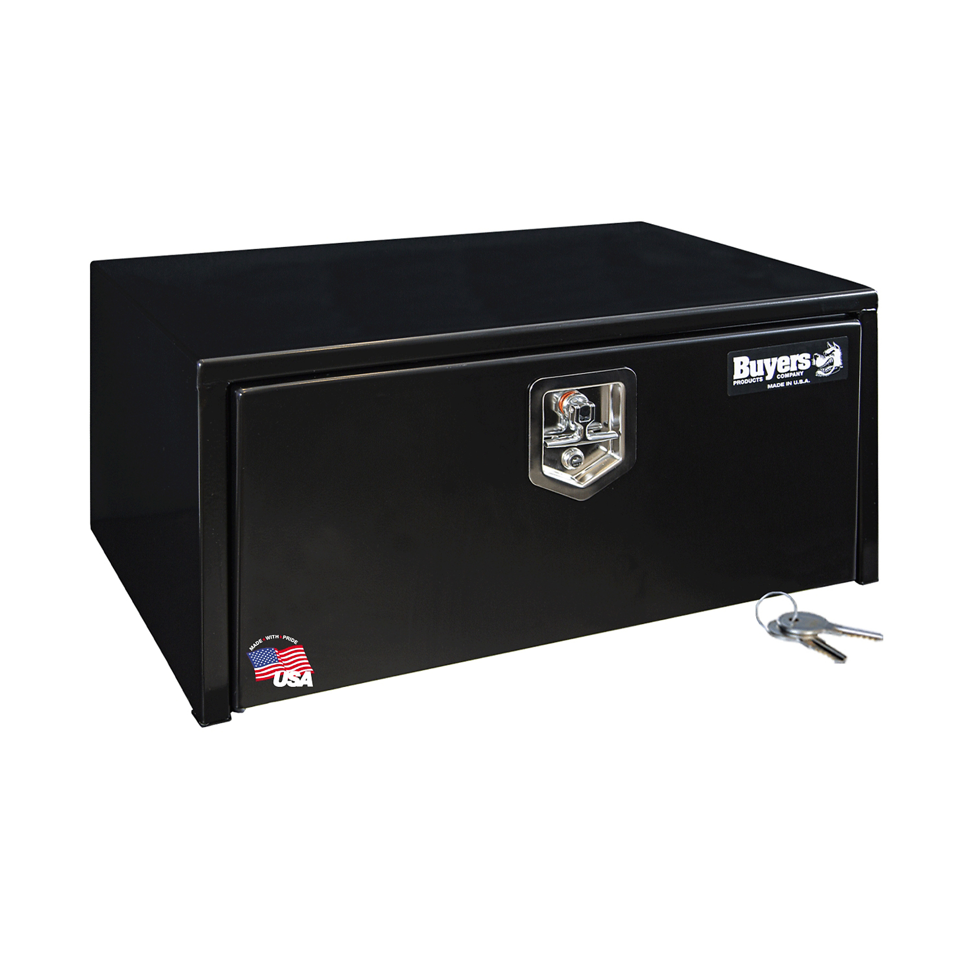 Buyers Products Underbody Truck Box, 30Inch Carbon Steel, Glossy Black, Model 1703303
