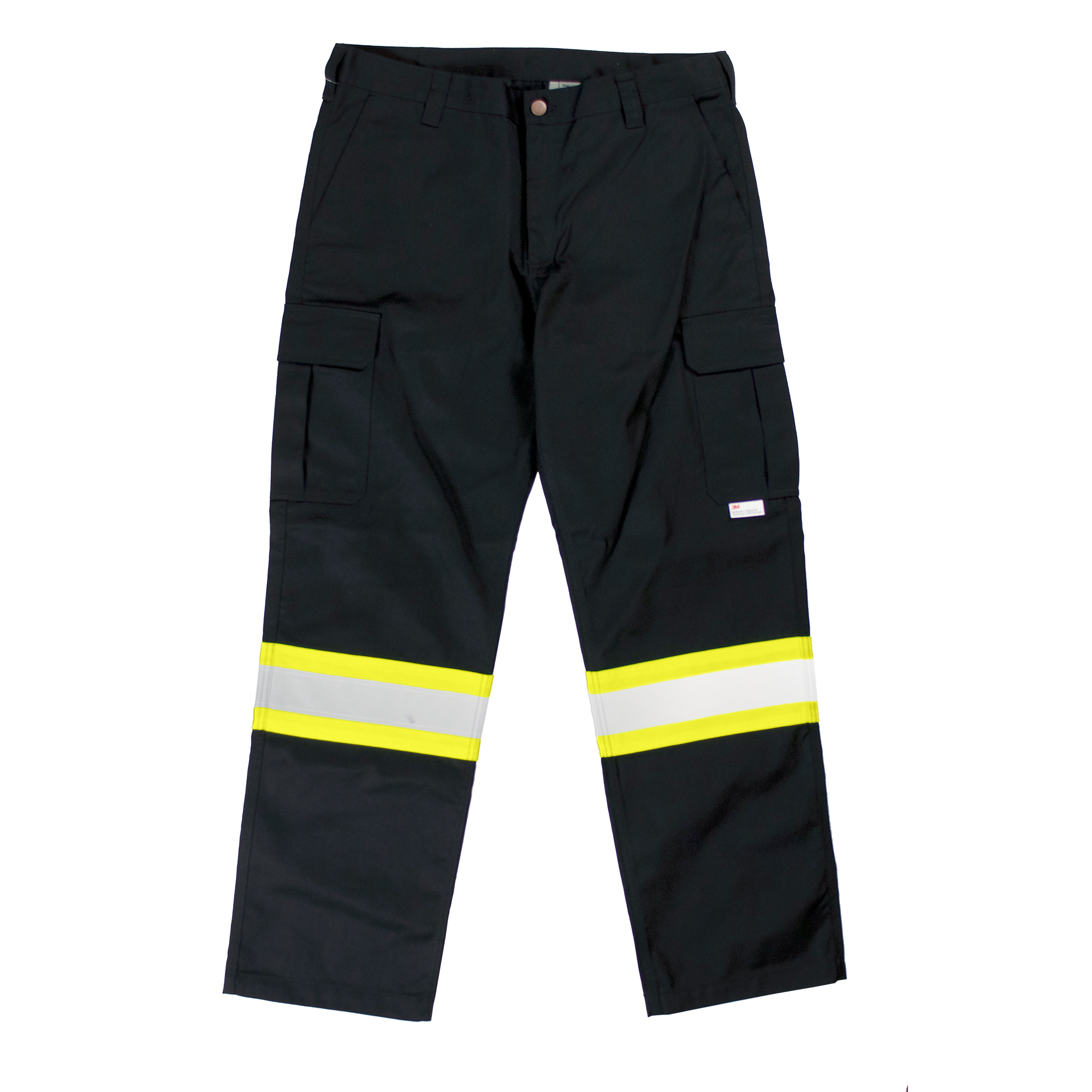 Tough Duck, Safety Cargo Utility Pant, Waist 34 in, Inseam 32 in, Color Black, Model S60711