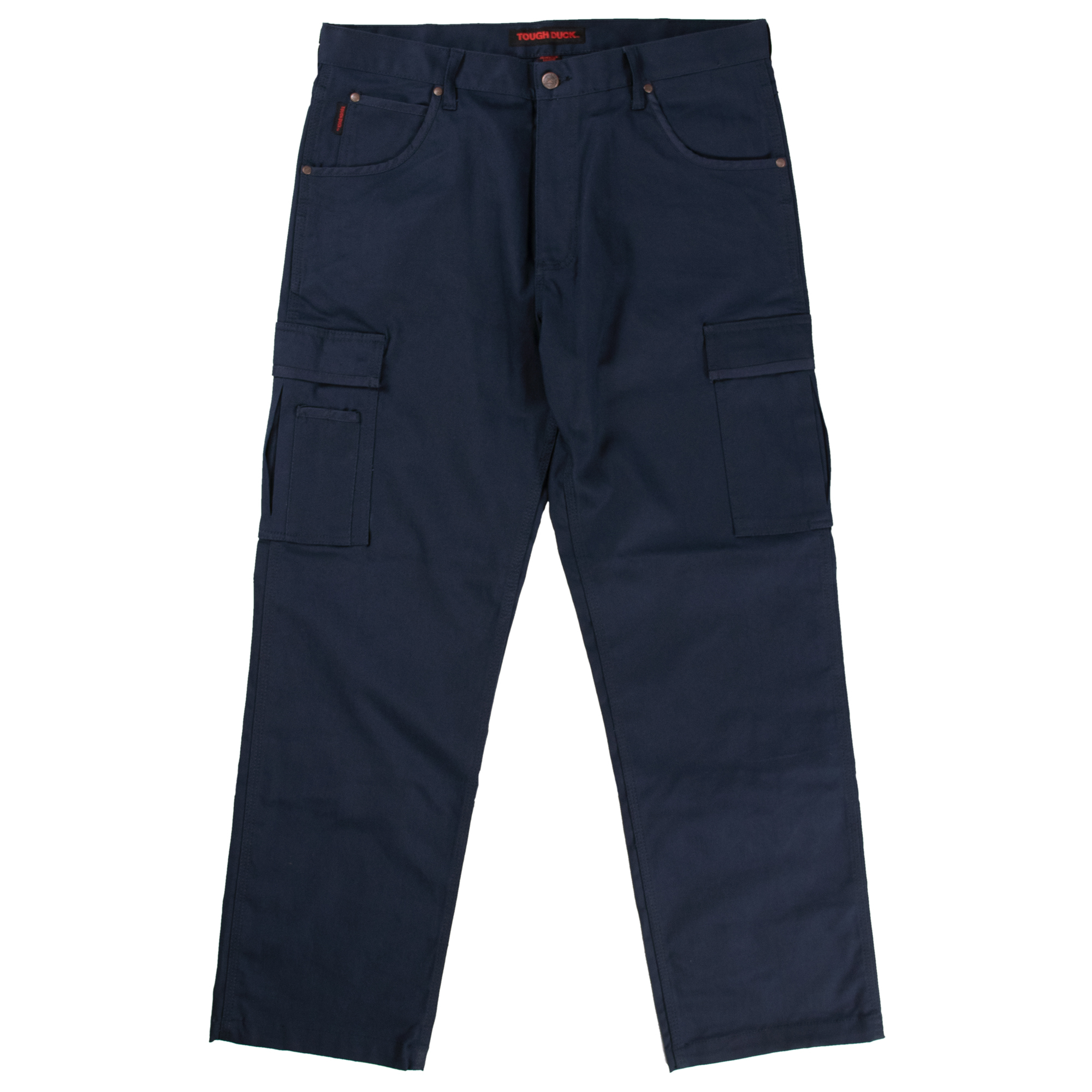 Tough Duck, Flex Twill Cargo Pant, Waist 48 in, Inseam 32 in, Color Navy, Model 601016