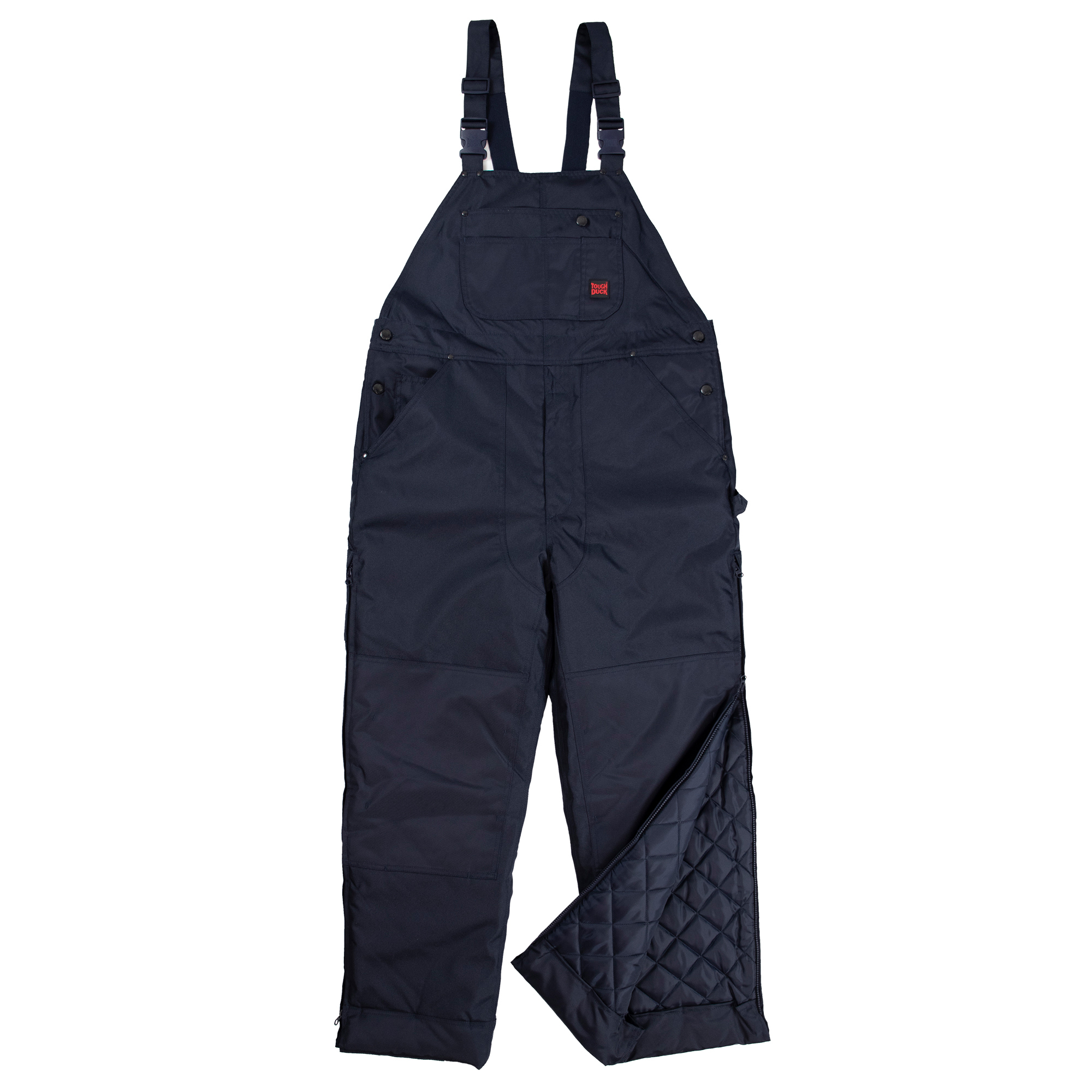 Tough Duck, Insulated Bib Overall, Size L, Color Navy, Model 791016