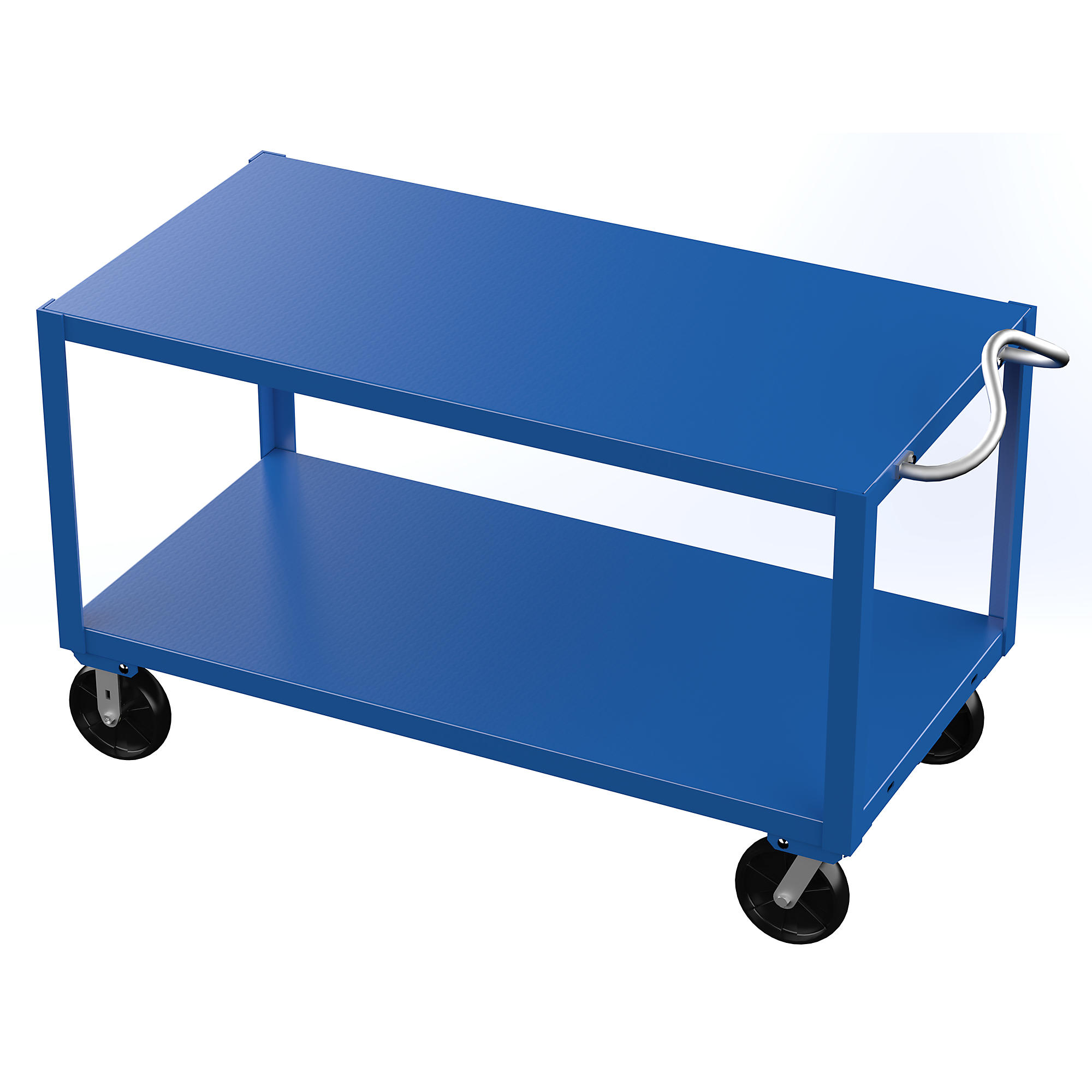 Vestil, Ergo handle cart with GFN casters, Total Capacity 4000 lb, Shelves (qty.) 2 Model DH-PH4-3060
