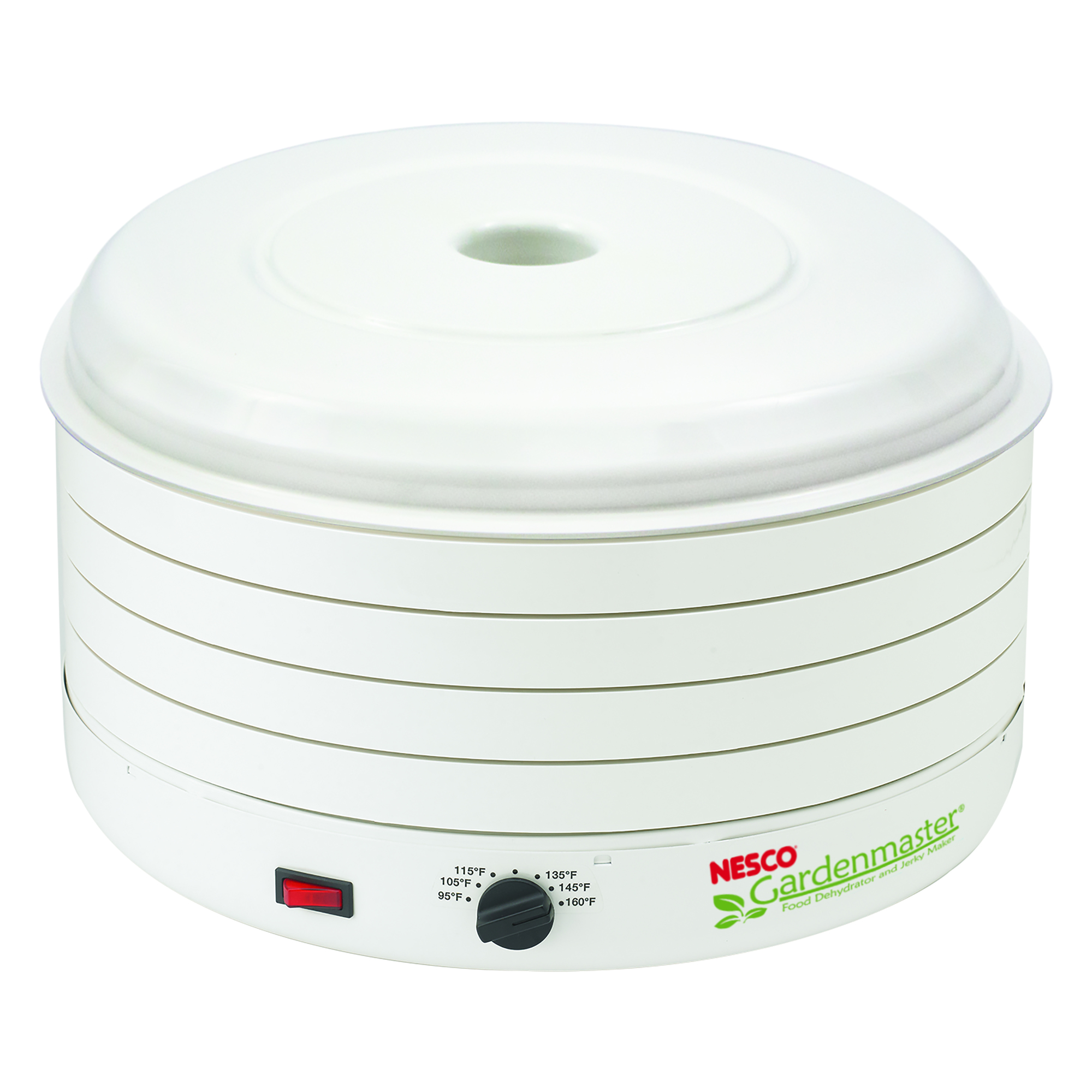 Gardenmaster Pro Food Dehydrator, Trays Included (qty.) 4, Primary Color White, Watts 1000, Model - Nesco FD-1010