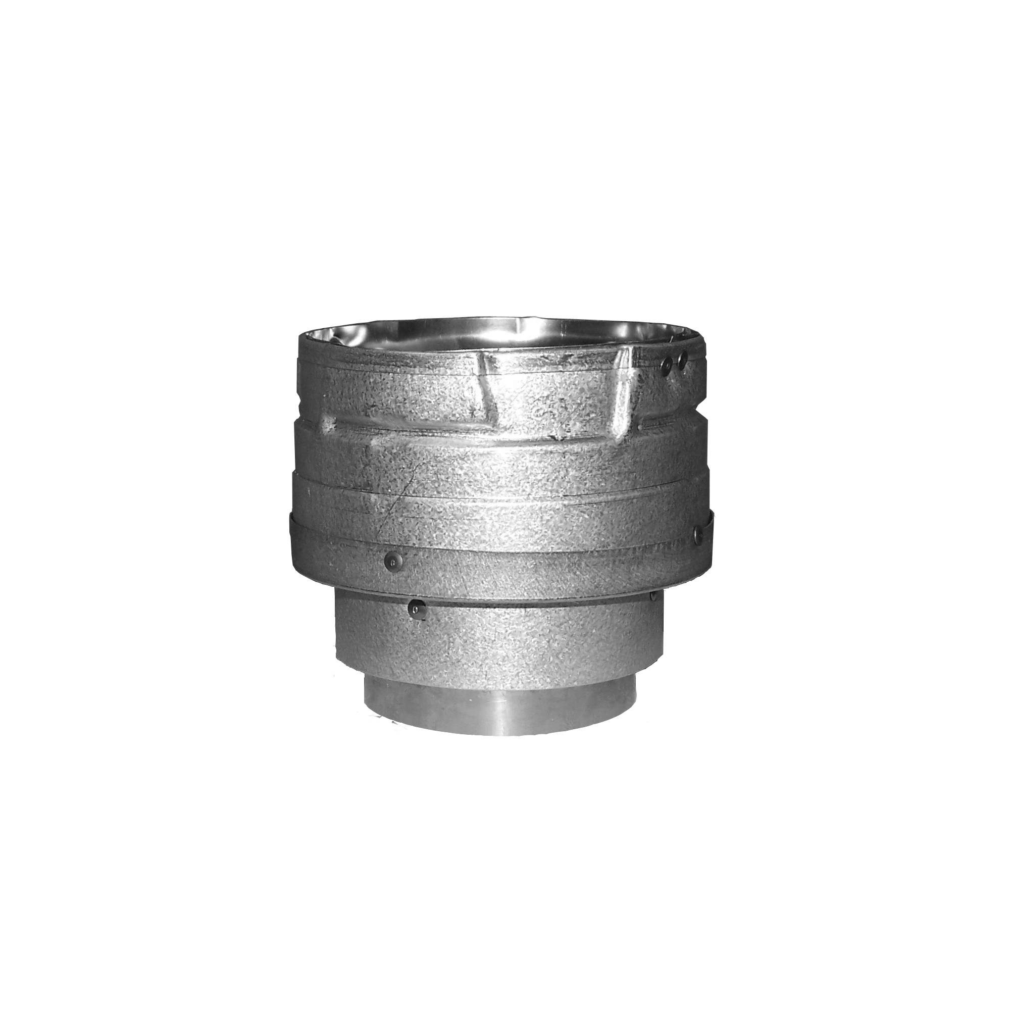 DuraVent, 3Inch Diameter Stove Adapter Increaser, Included (qty.) 6 Material Galvanized Steel, Model 3PVL-X4AD