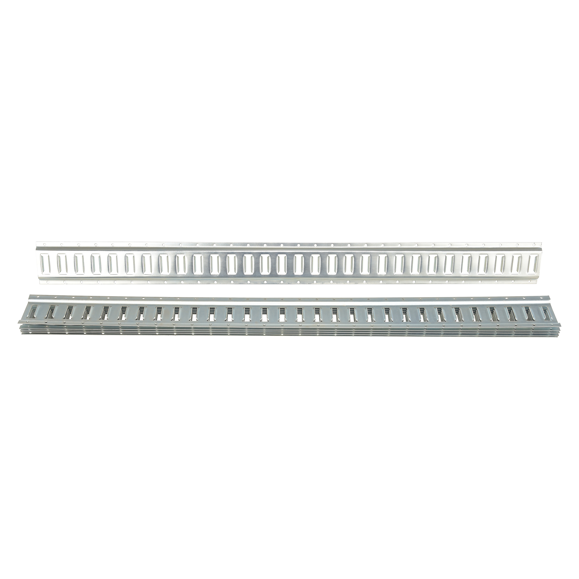 E-Track - 61in. x 6in., Steel, Zinc Plated, Model# - Vestil E-TRK-5-ZN-6PK