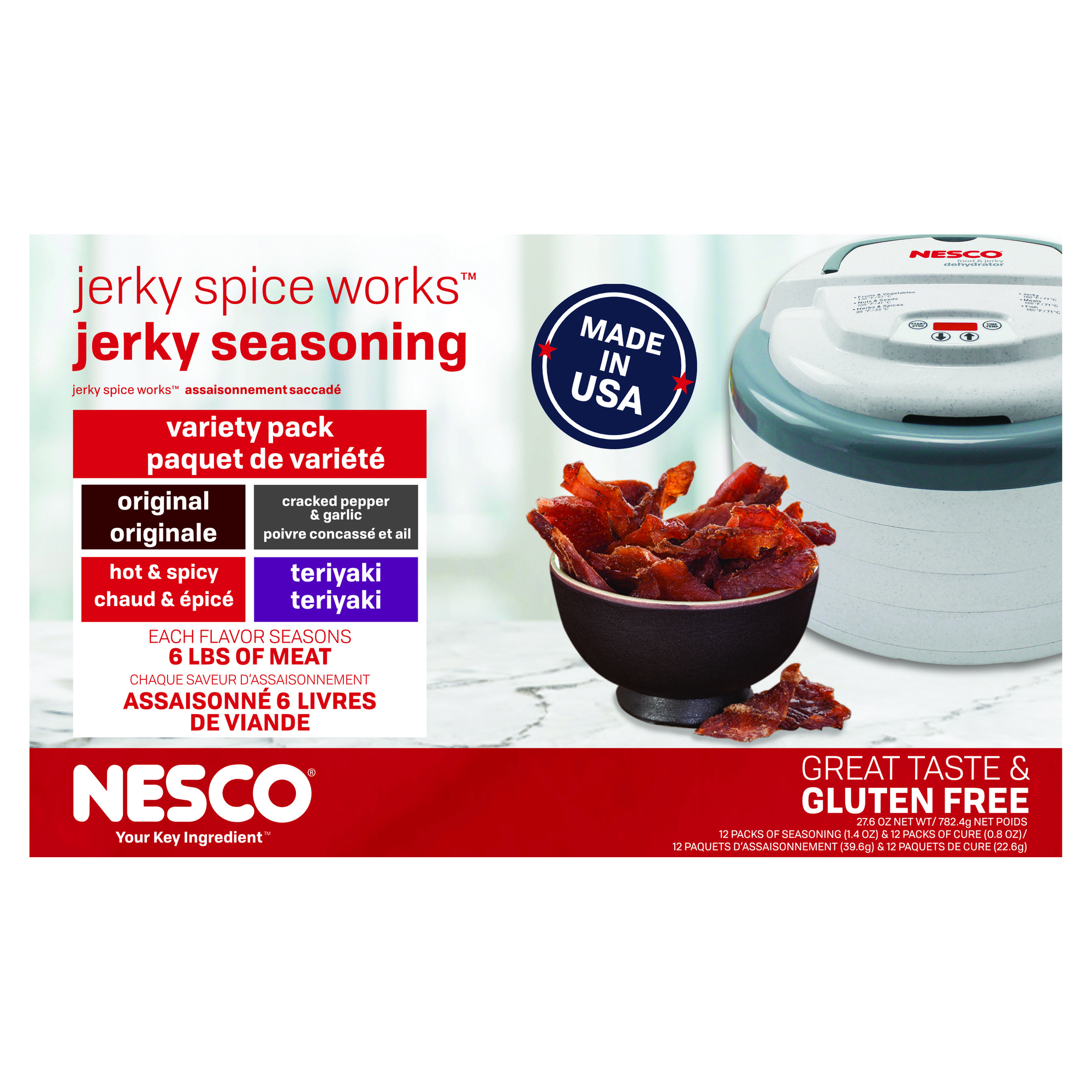 Nesco, Jerky Seasoning Variety Pack, 12 Pack, Included (qty.) 12, Model BJV-25