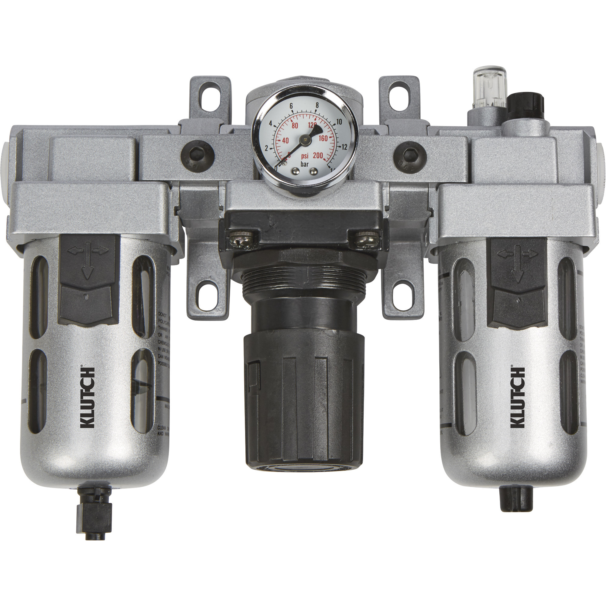 Klutch Air Compressor Filter-Regulator-Lubricator Combo, 1/2Inch, 106 CFM
