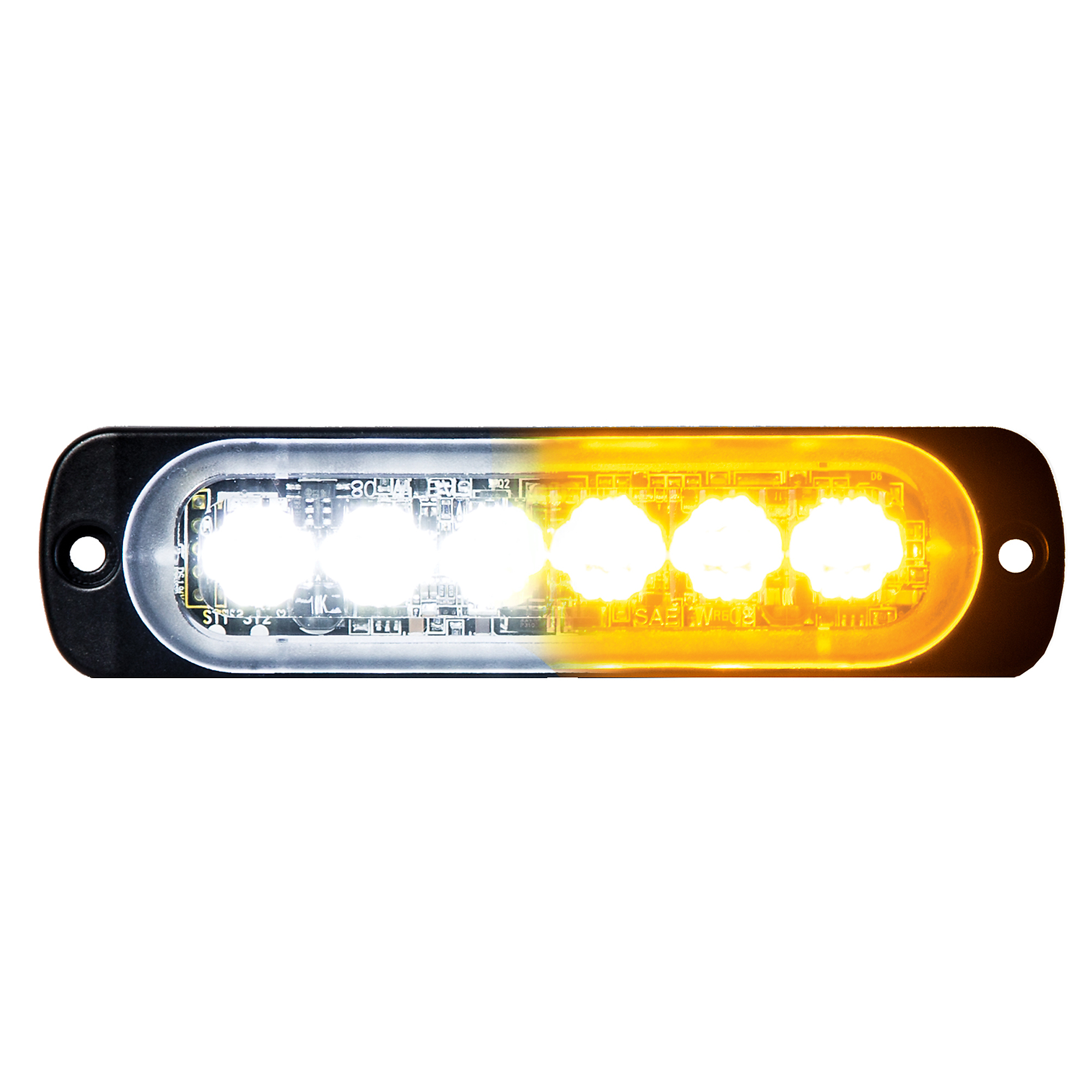 Buyers Products Amber/Clear Strobe Light, LED, Amber, Model 8891902