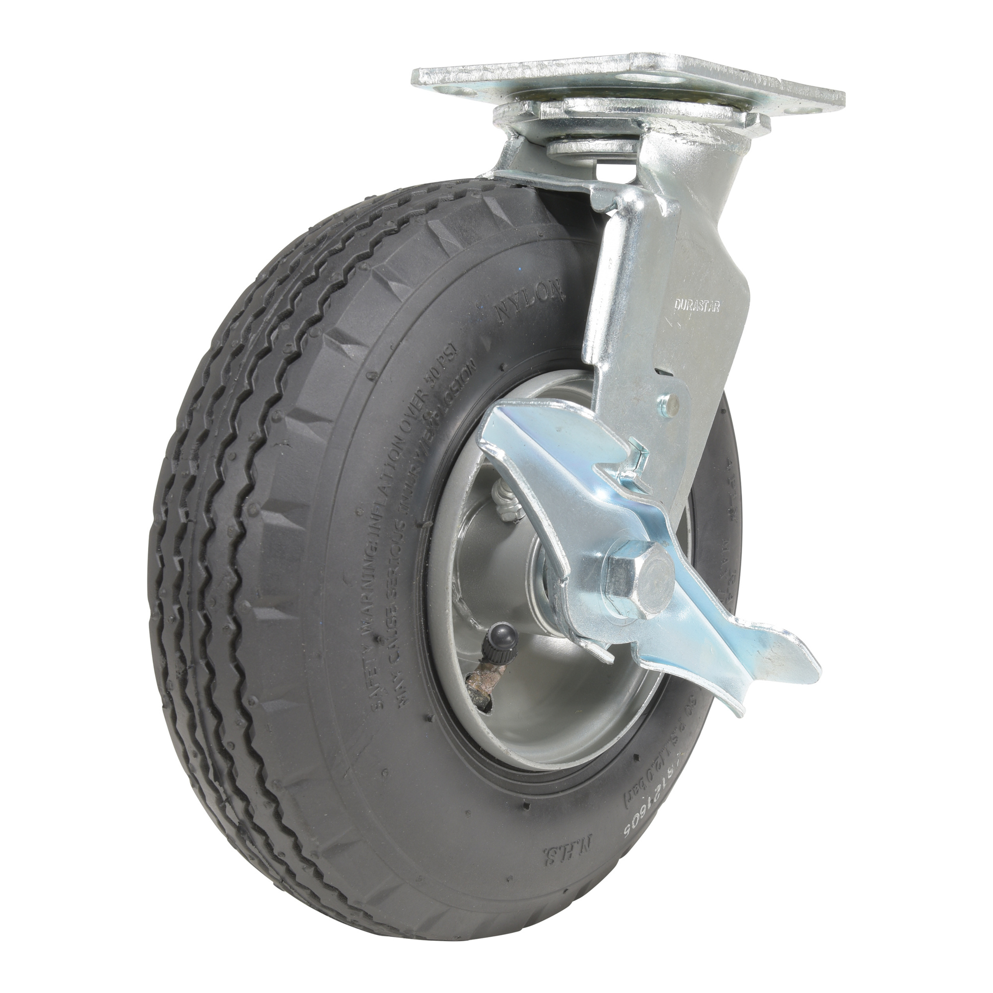 Vestil, Pneumatic swivel with brake caster 8Inchx3Inch, Wheel Diameter 8 in, Package (qty.) 1 Model CST-VE-8X3PNU-SWB