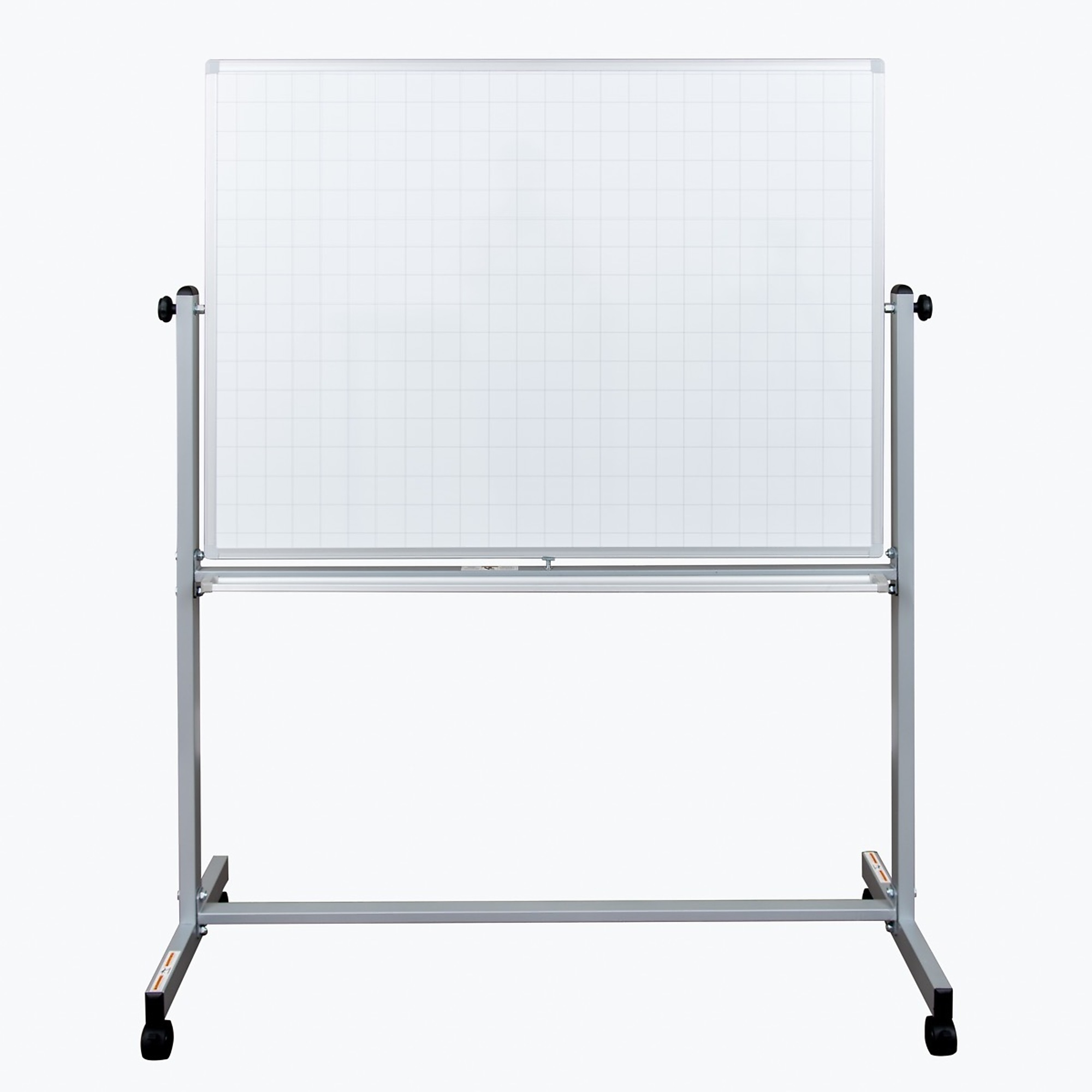 Mobile Magnetic Dry Erase Ghost Grid Board, Color Finish White, Pieces (qty.) 1, Material Steel, Model - Luxor MB4836LB