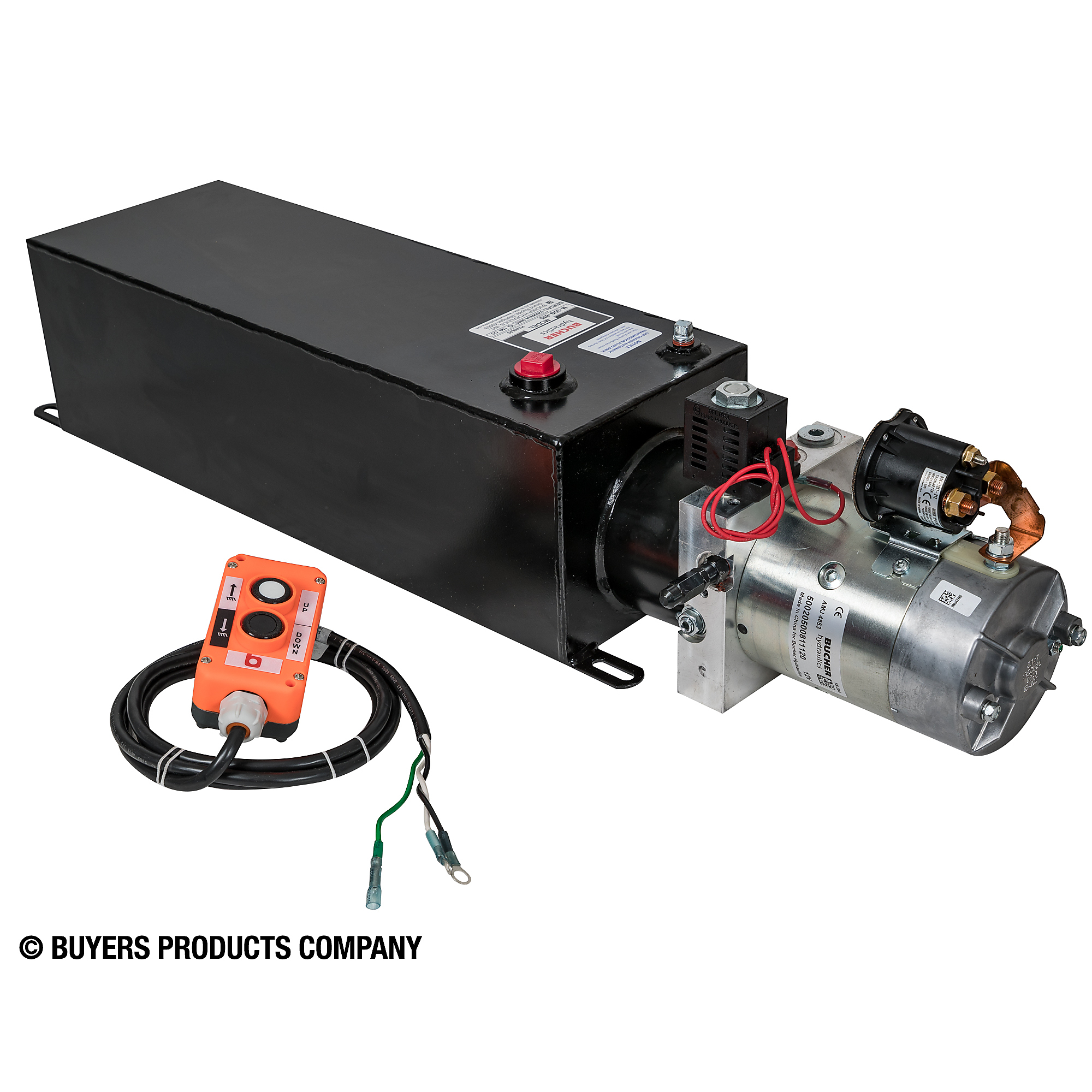 Steel Reservoir Power Unit, Max. PSI 2500, Max. RPM 0, Model - Buyers Products PU303LRS