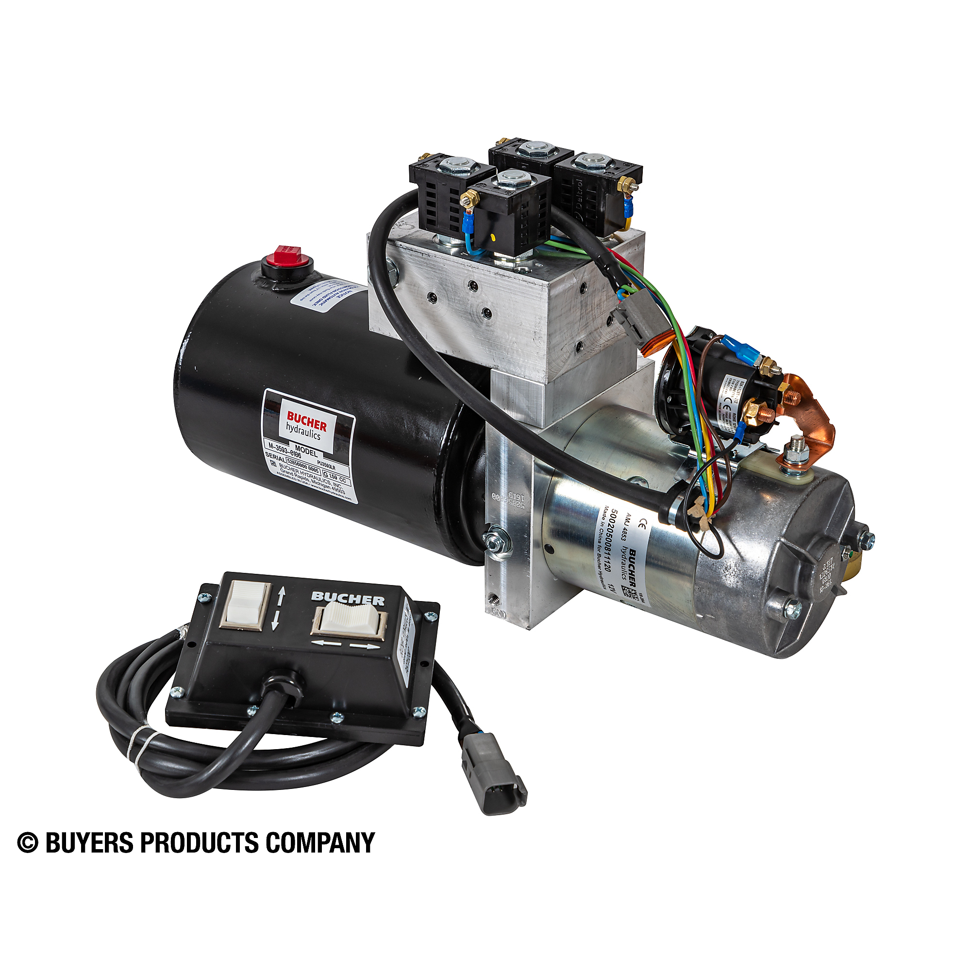 Buyers Products, 4W/3W/(1) GAL 6X9 Power Unit, Max. PSI 2000 Max. RPM 0 Model PU3593LR