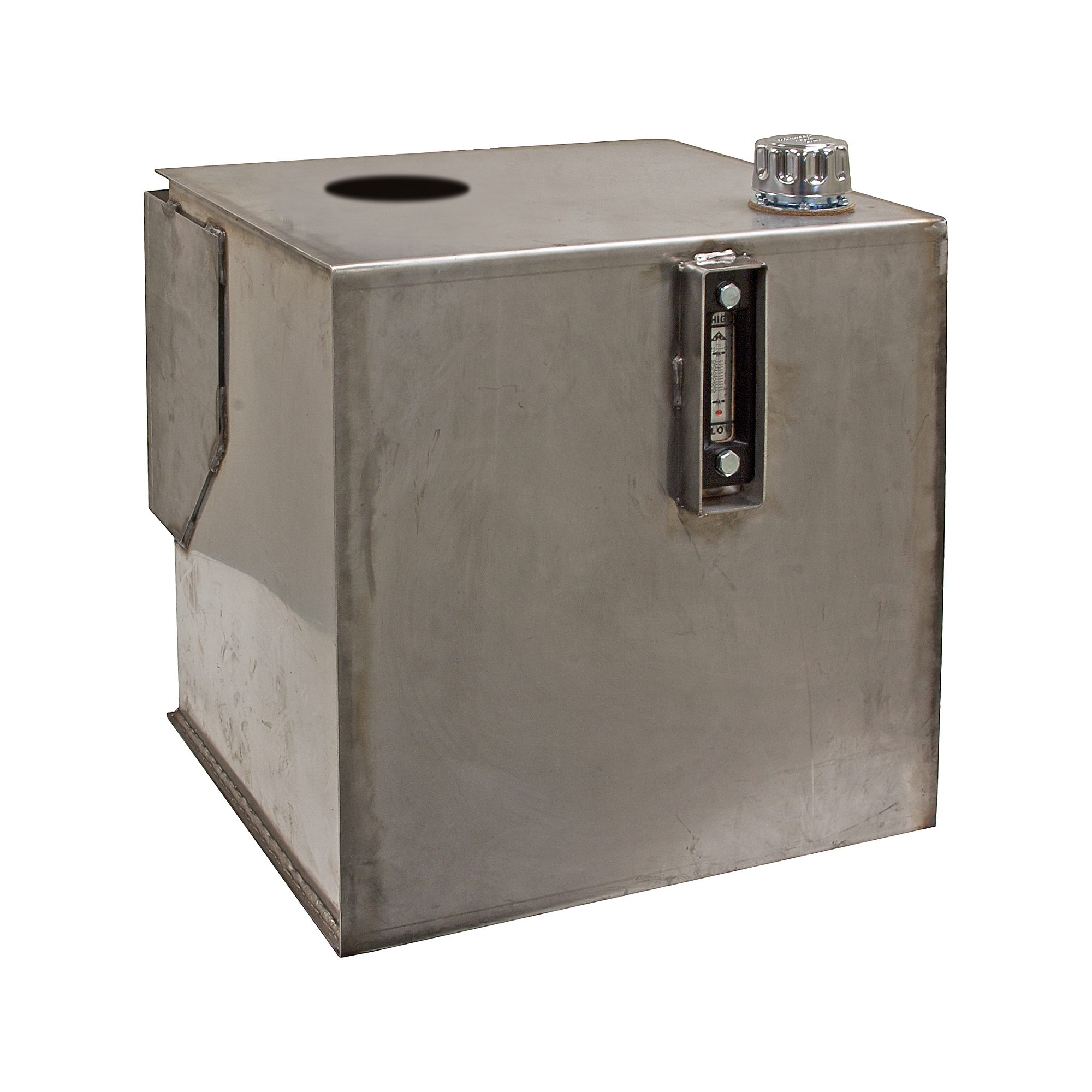 Buyers Products, Reservoir, 30 Gal, Stainless Steel, Capacity 30 Gal, Suction Port Size 2 in, Return Port Size Multiple in, Model SMR30SS