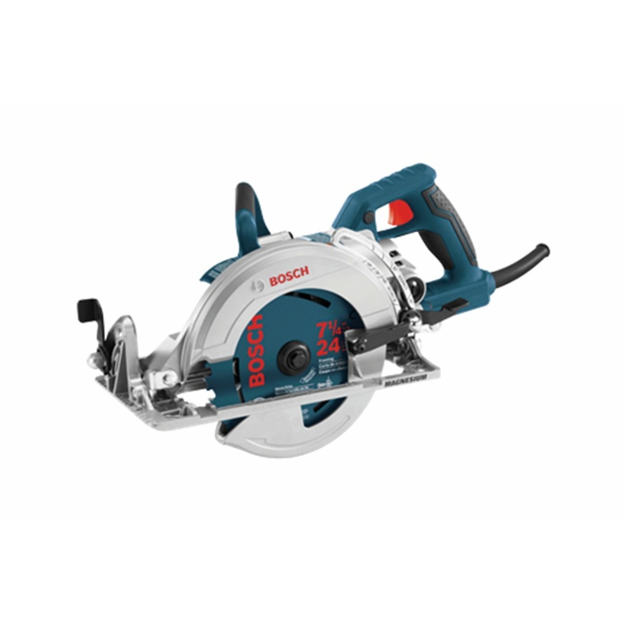 Bosch, 7-1/4Inch Blade Left Worm Drive Saw, Blade Diameter 7 in, Amps 15, Volts 120, Model CSW41
