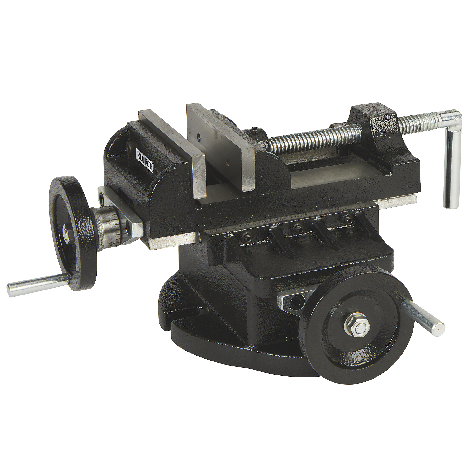 Klutch Cross-Slide Drill Press Vise, 4Inch Jaw Width, Model AT-CSV-04