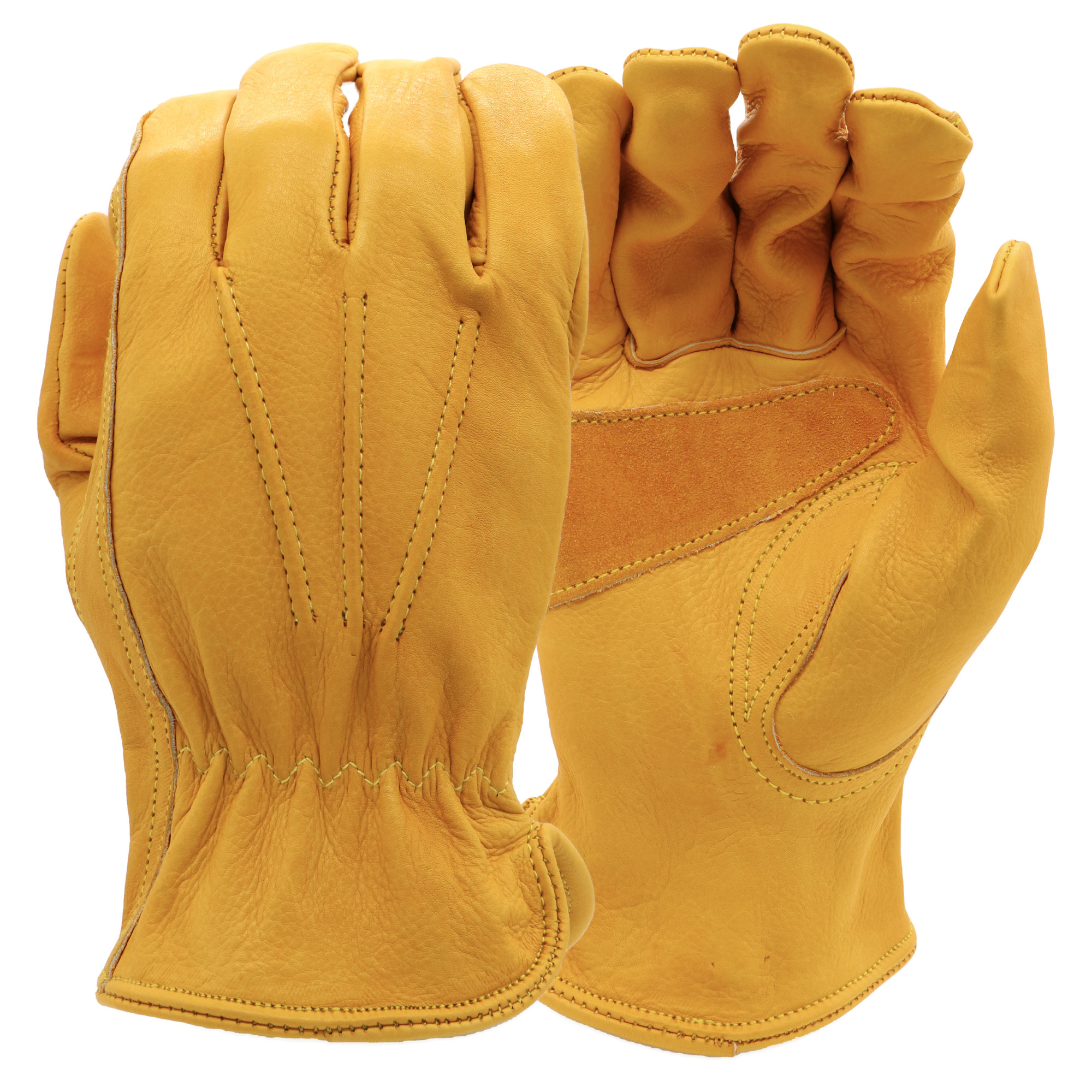 Boss, Cowhide Driver with Palm, Size 2XL, Color Yellow, Included (qty.) 1, Model B81001-XXL