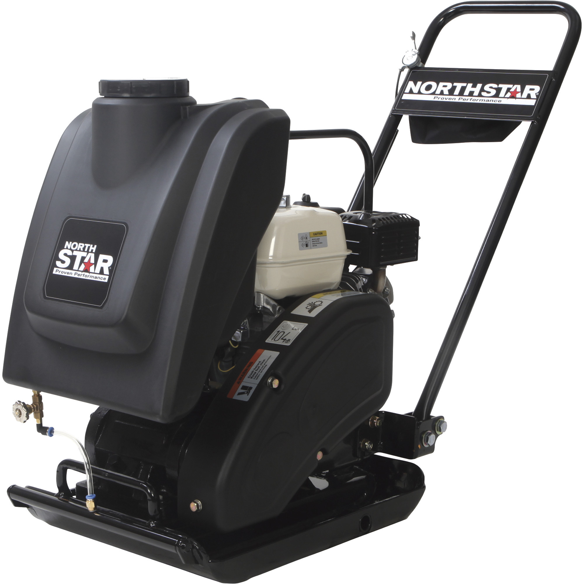 NorthStar Single-Direction Plate Compactor with Water Tank â With 5.5 HP Honda GX160 Engine