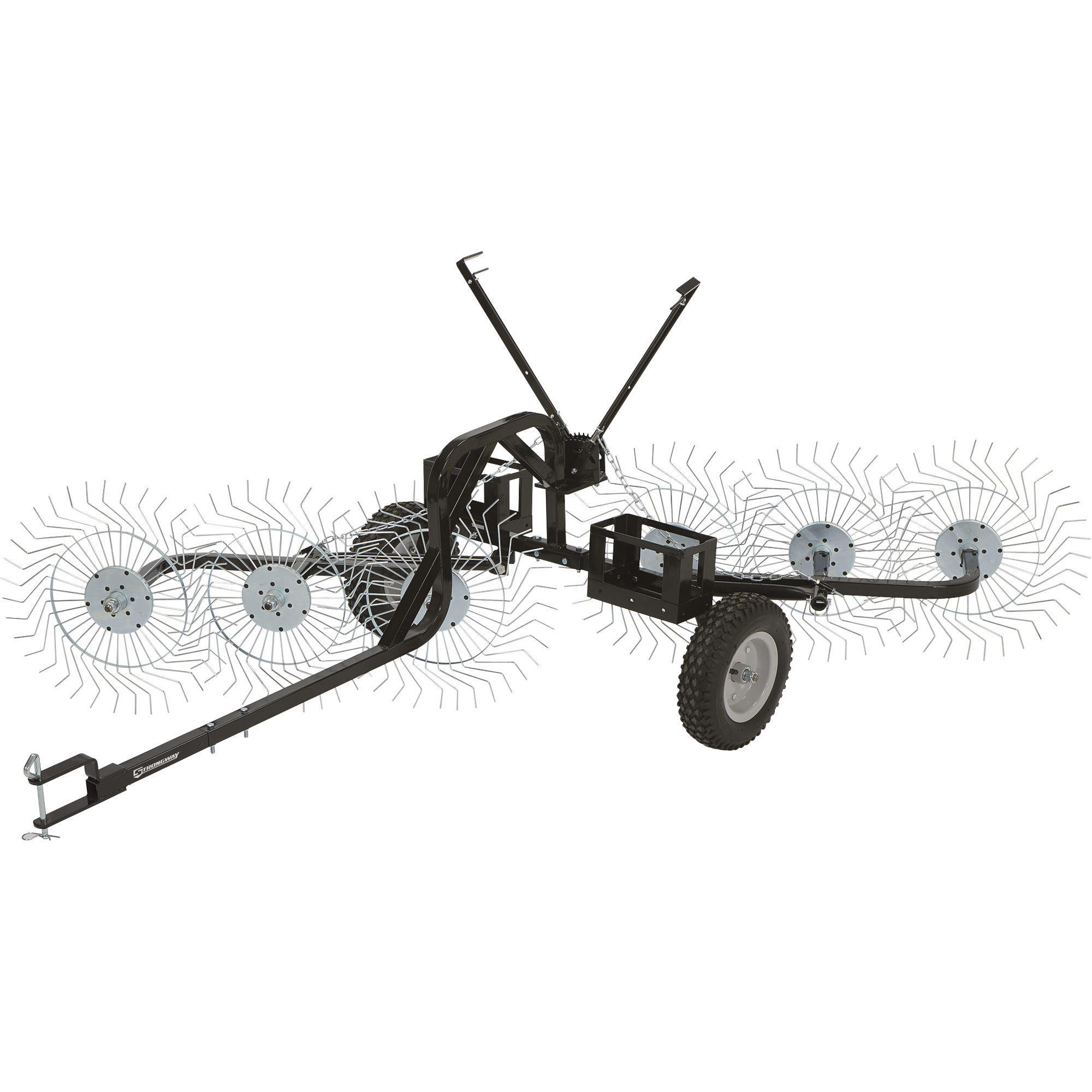 Strongway Inline Acreage Rake â 55Inch W, 6 Tine Reels